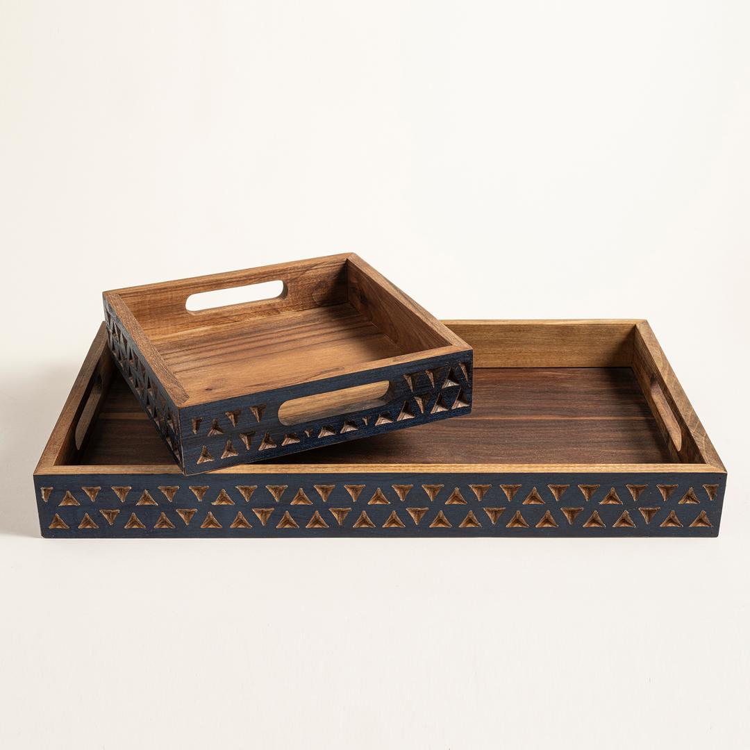 Balgat Ahşap Tepsi 25x45x4.5 Cm Natural