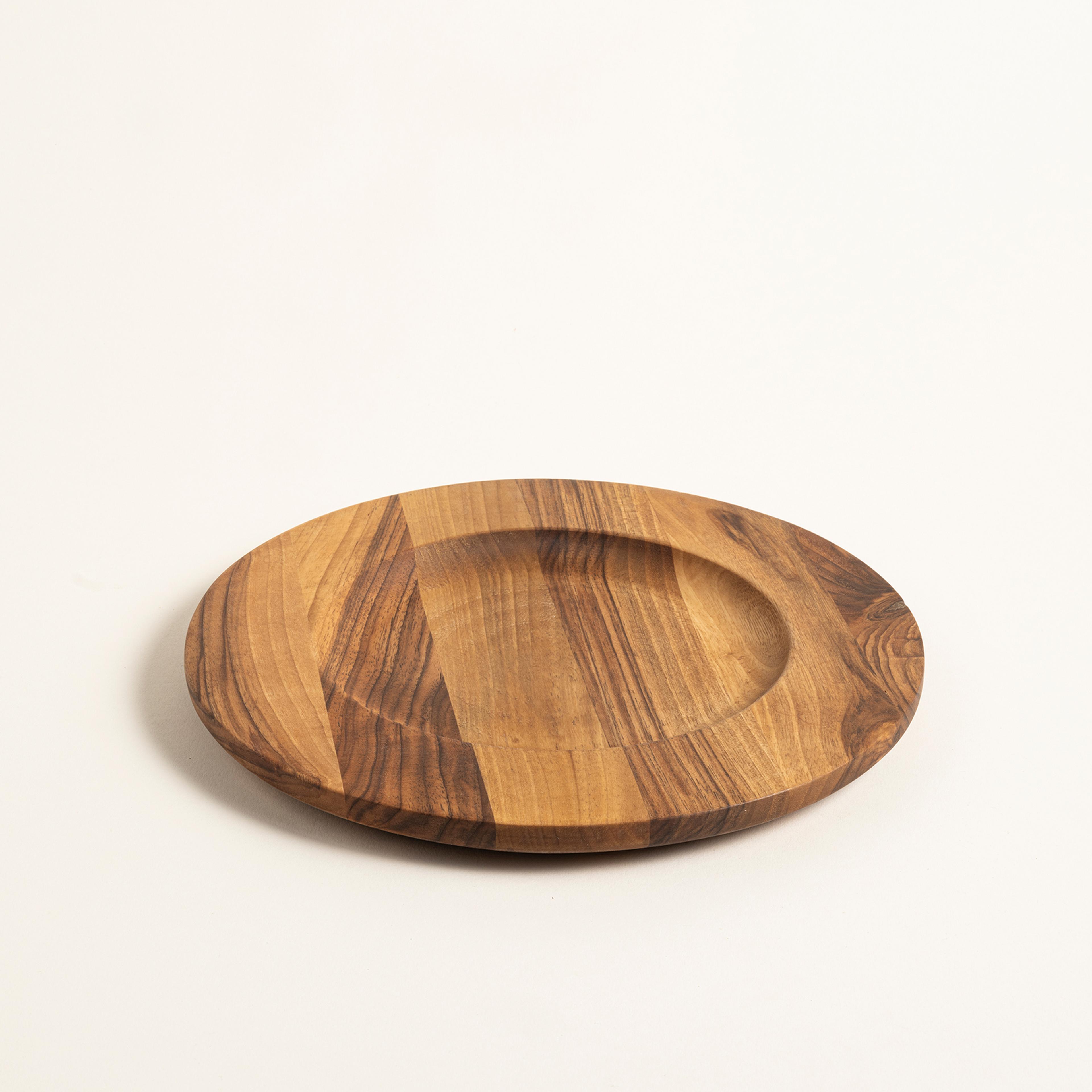 Balgat Ahşap Servis Tabağı 25x25x1.8 Cm Natural