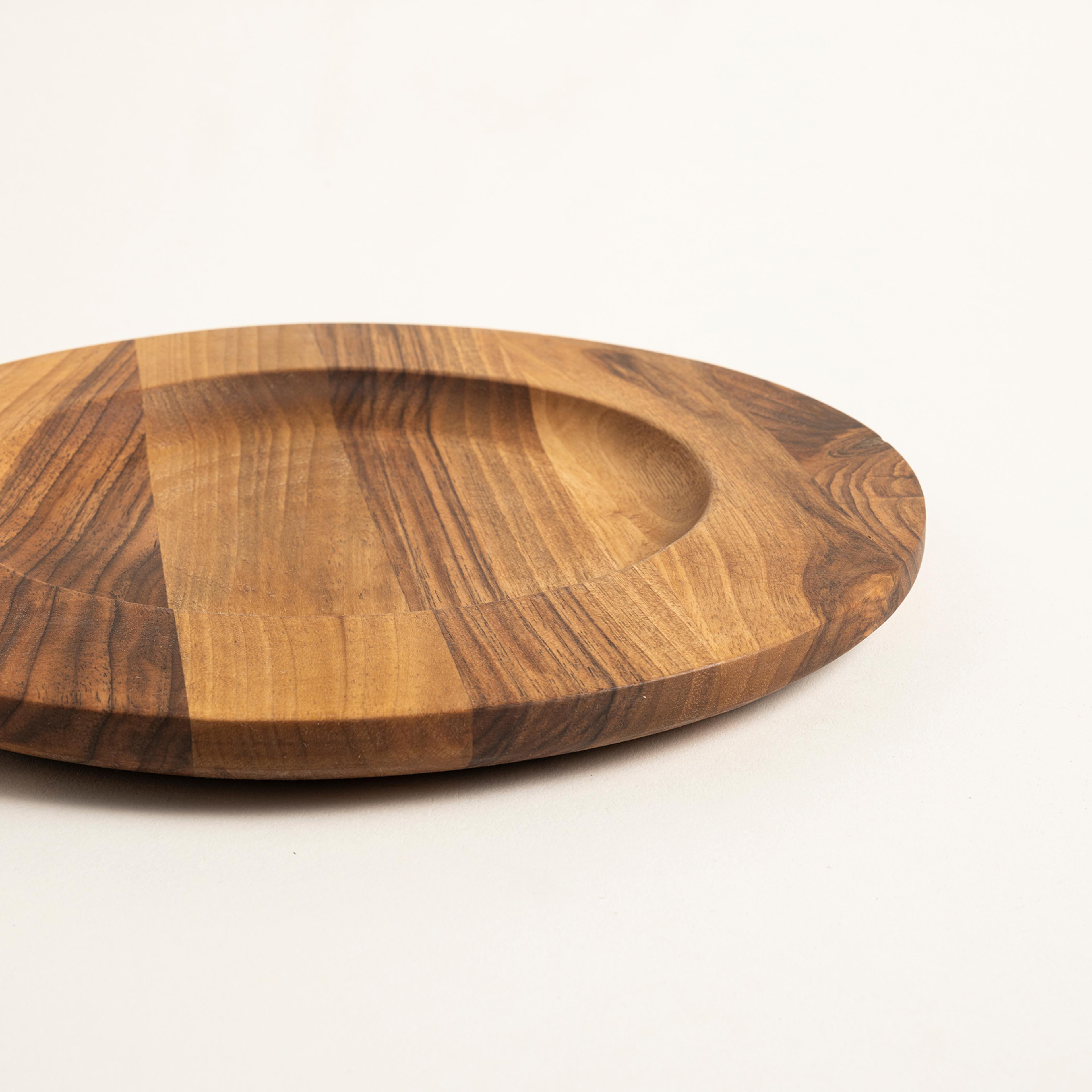 Balgat Ahşap Servis Tabağı 25x25x1.8 Cm Natural