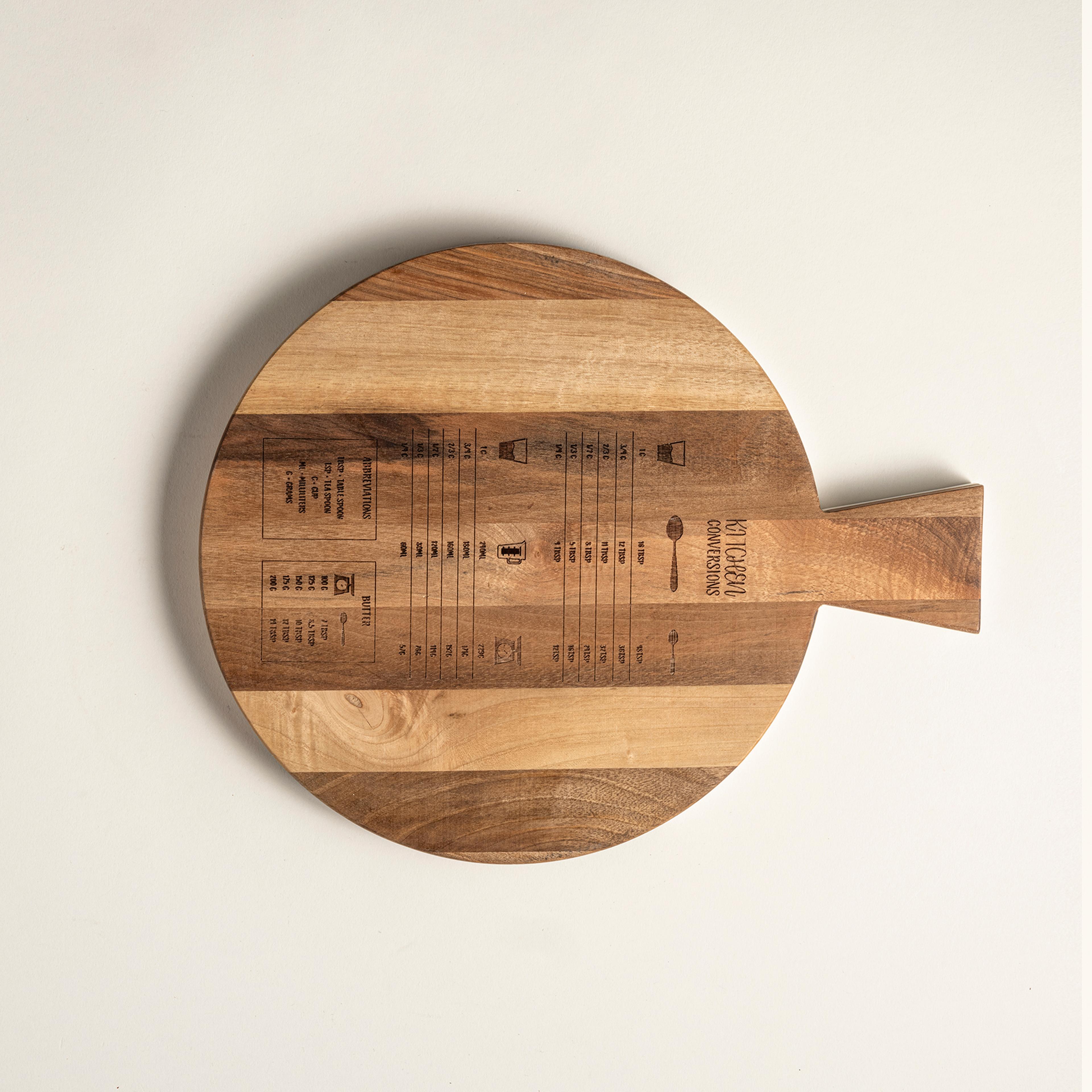 Balgat Ağaç - Koryan Sunum Tahtası 34x27x2.5 Cm Natural