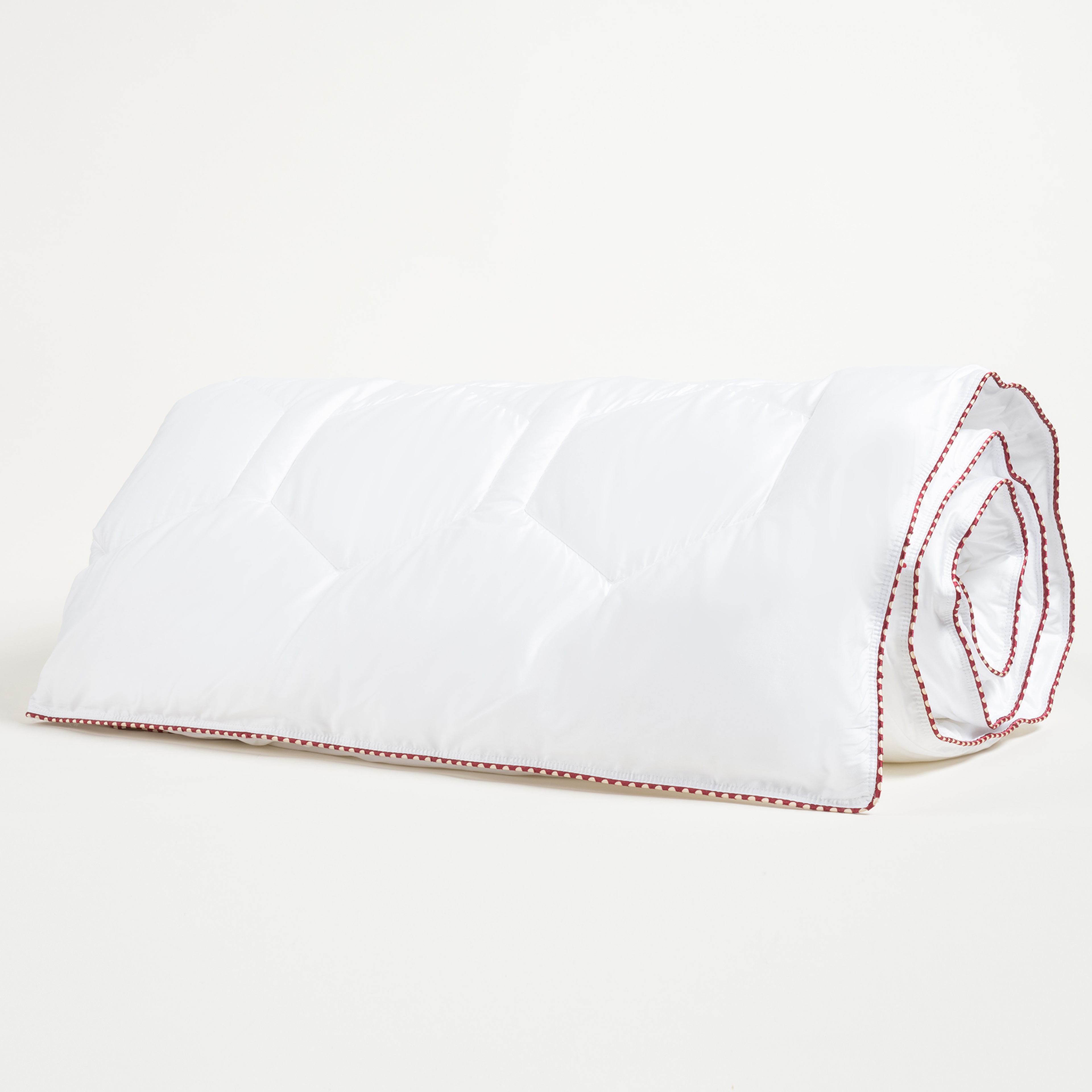 Riva Biyeli Tek Kişilik Pamuk %100 Nanofıber Yorgan 155x215 Cm Beyaz