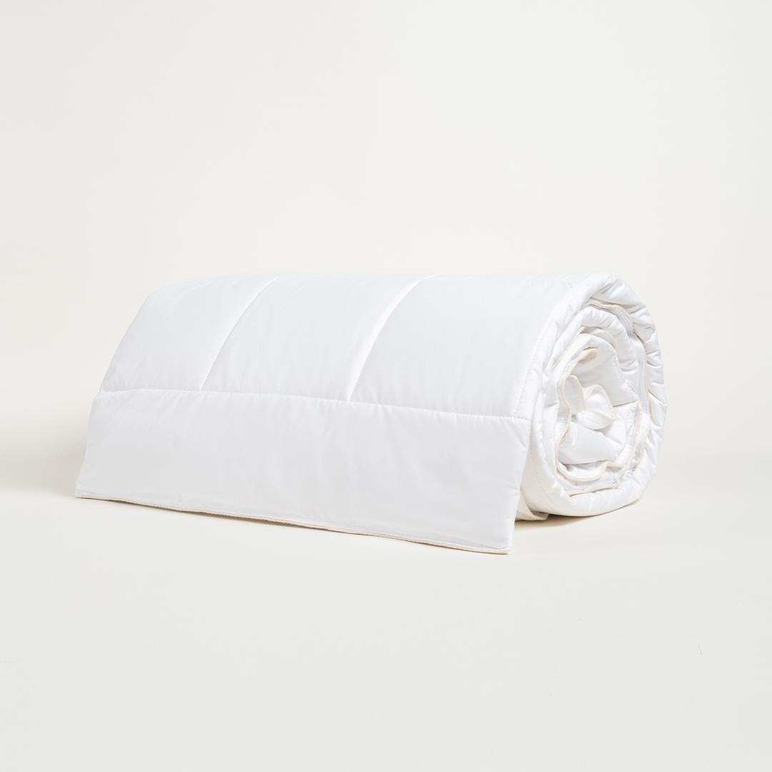 Riva Biyeli Çift Kişilik Pamuk Pamuklu Yorgan 195x215 Cm Ekru