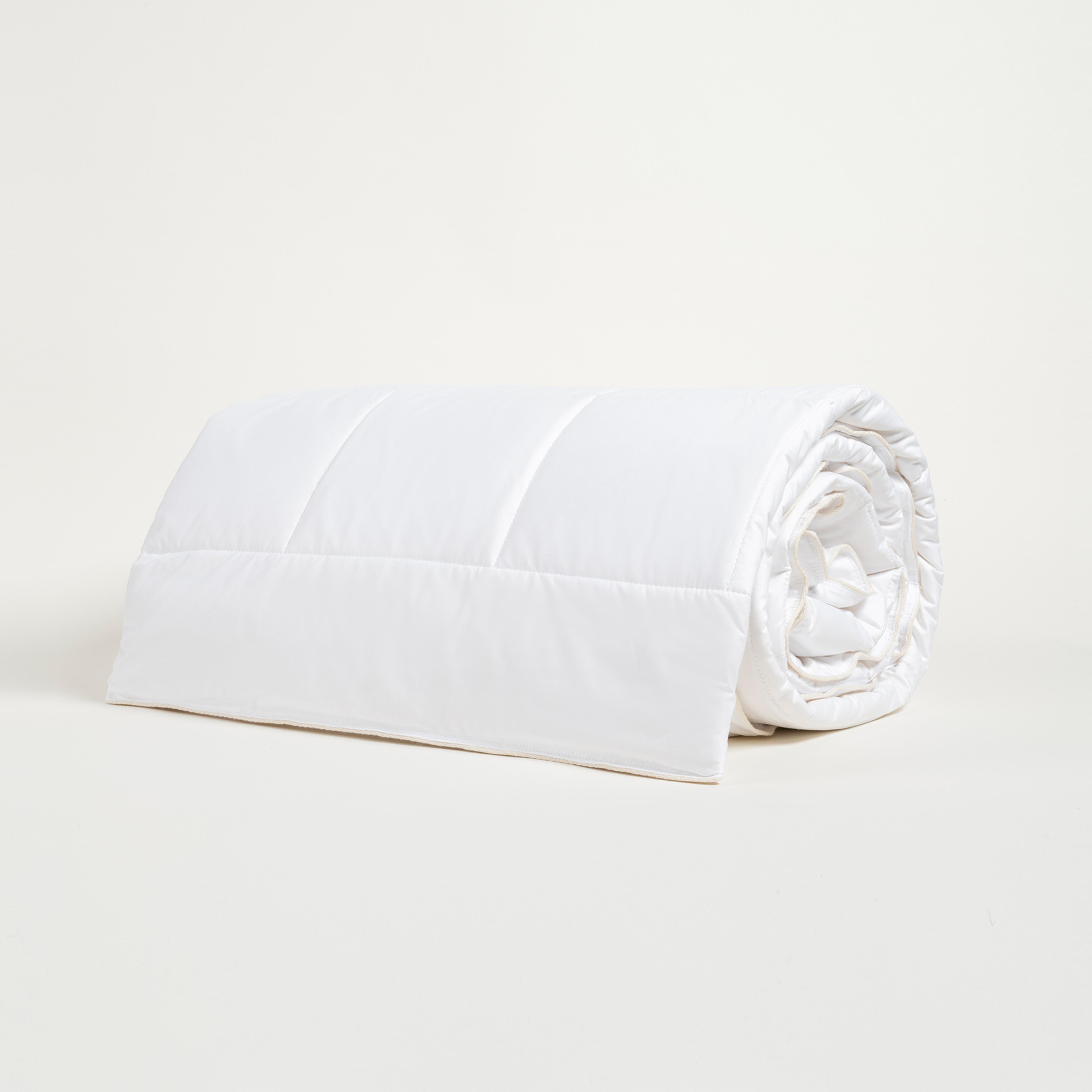 Riva Biyeli Kıng Sıze Pamuk Pamuklu Yorgan 235x215 Cm Ekru