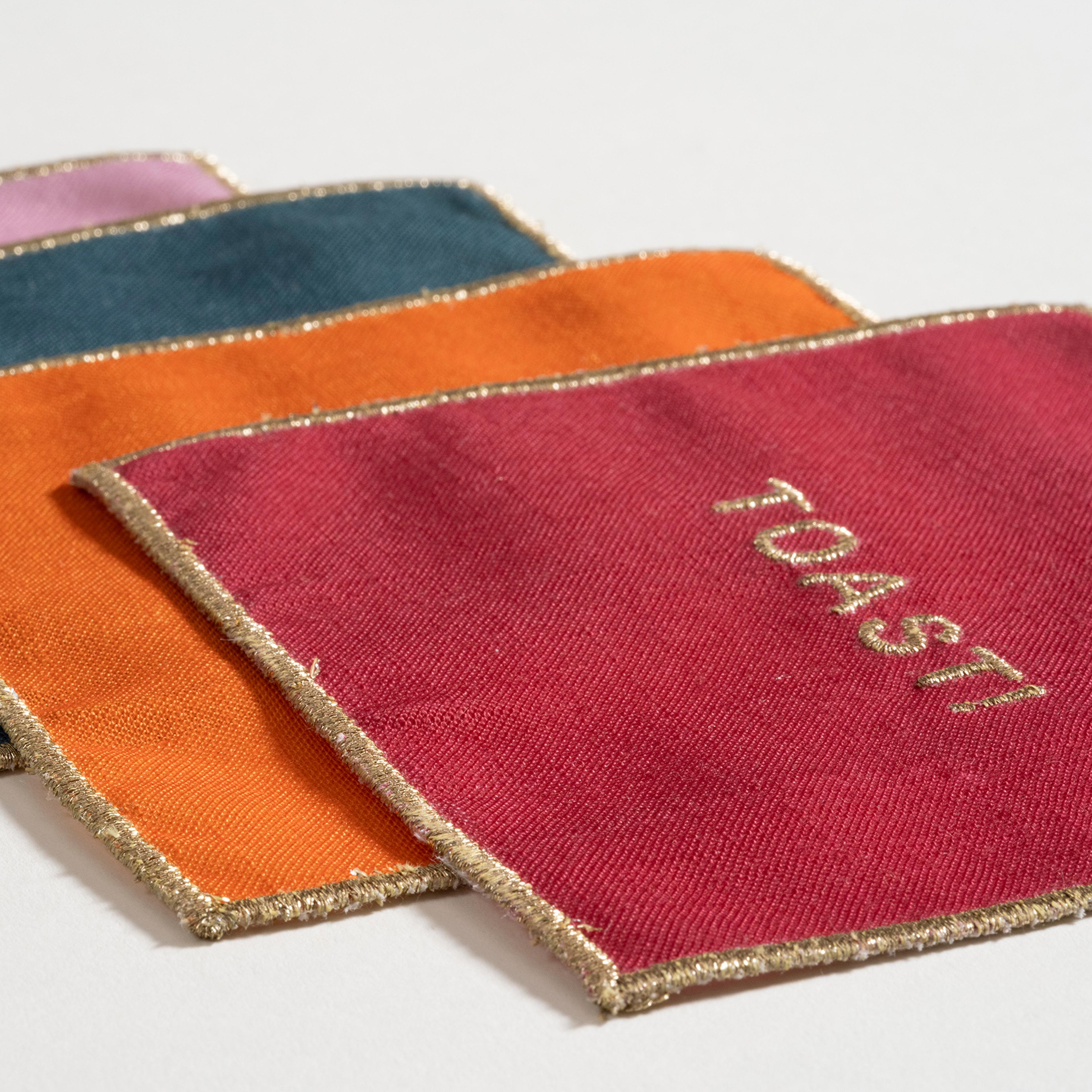 Prusa Dijital Baskılı 4'lü %100 Polyester Kokteyl Peçetesi 13x13 Cm Renkli