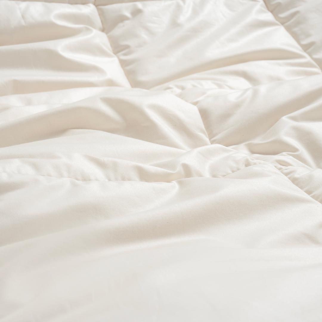 Riva Biyeli Tek Kişilik Yün %100 Yün Yorgan 155x215 Cm Natural