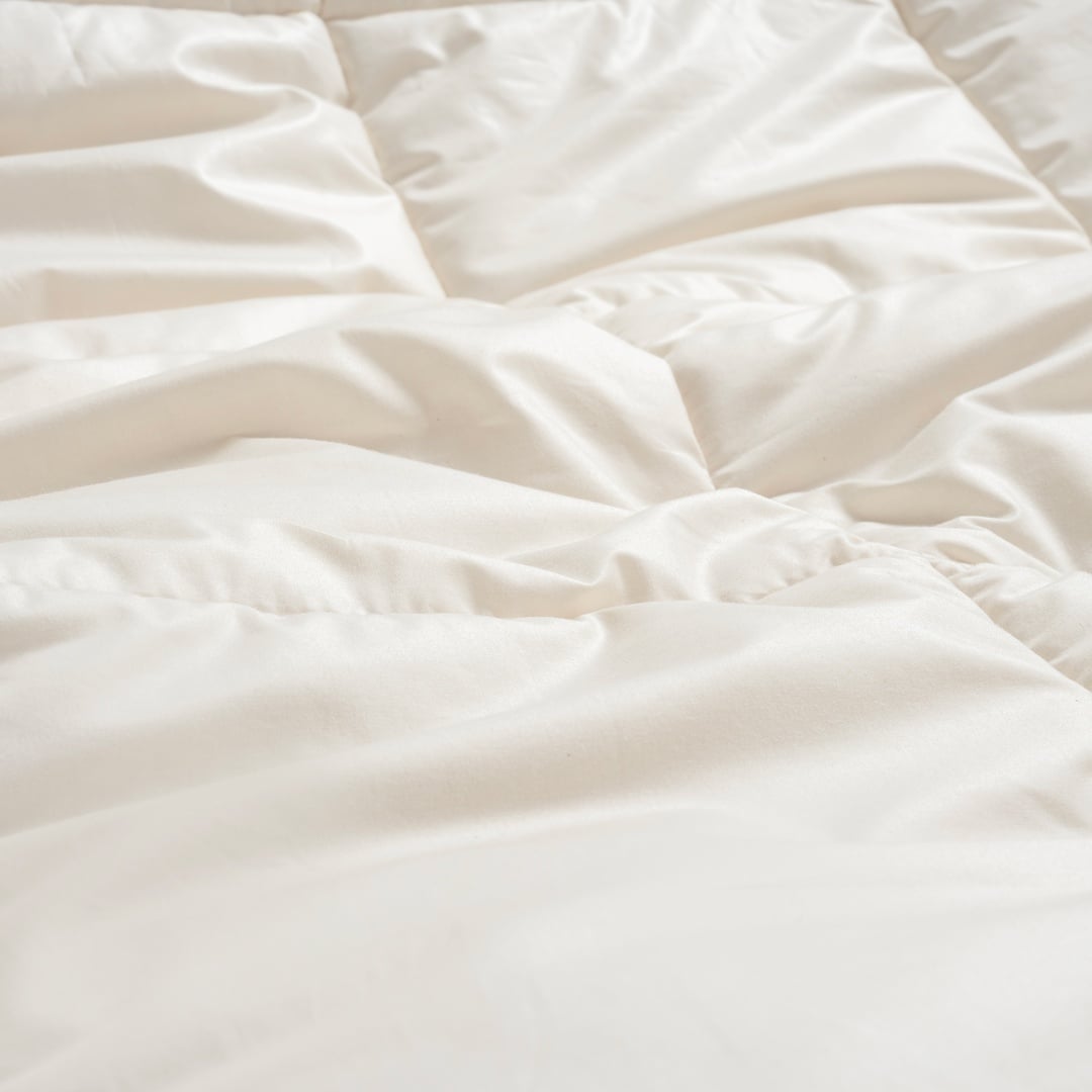 Riva Biyeli Çift Kişilik Yün %100 Yün Yorgan 195x215 Cm Natural