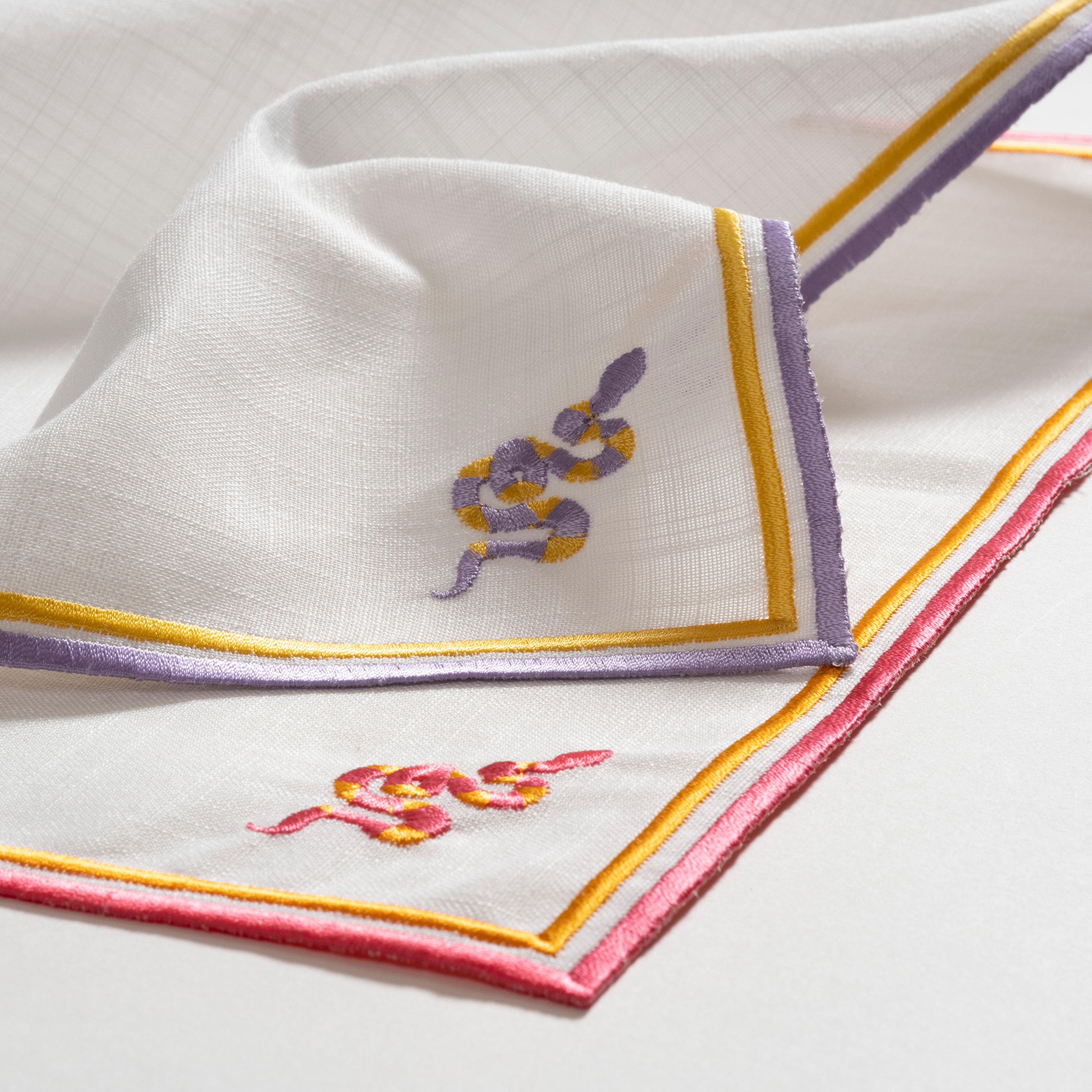 Prusa Nakışlı 2'li Polyester %100 Polyester Amerikan Servis 35x50 Cm Sarı - Turuncu