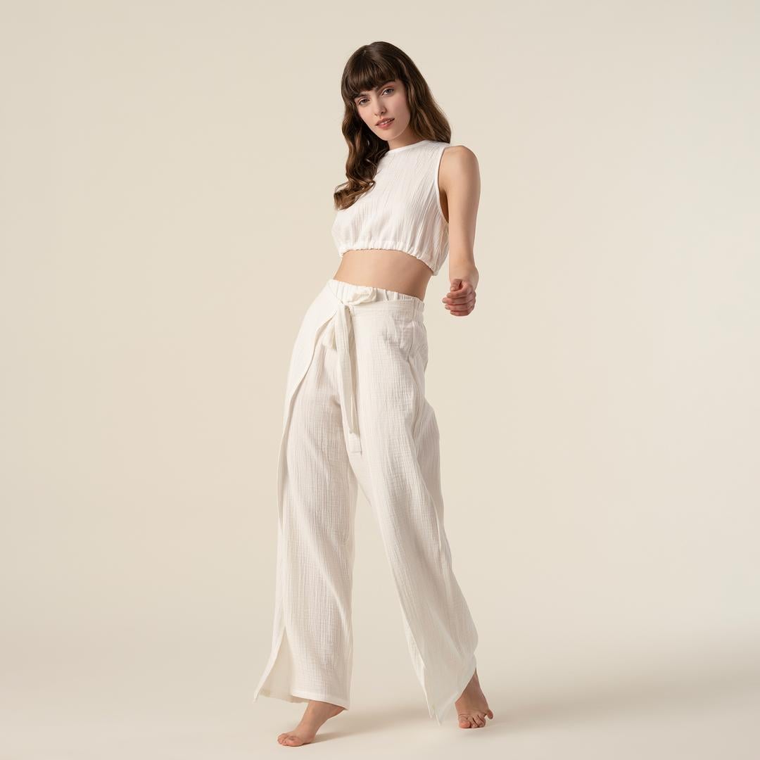 Tavas Sırt Detaylı %100 Pamuk Tshirt Small-medıum Beden Beyaz