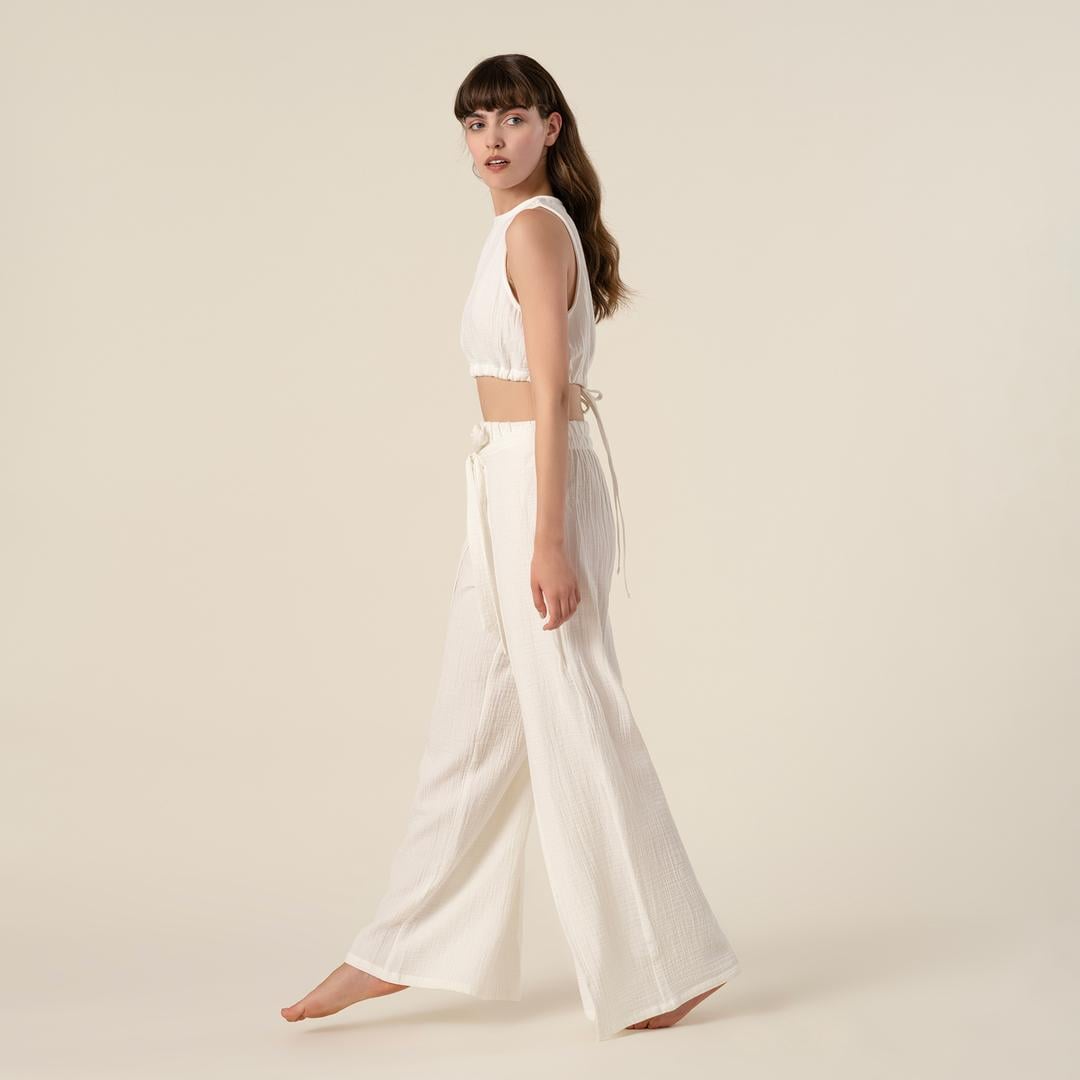 Tavas Sırt Detaylı %100 Pamuk Tshirt Small-medıum Beden Beyaz