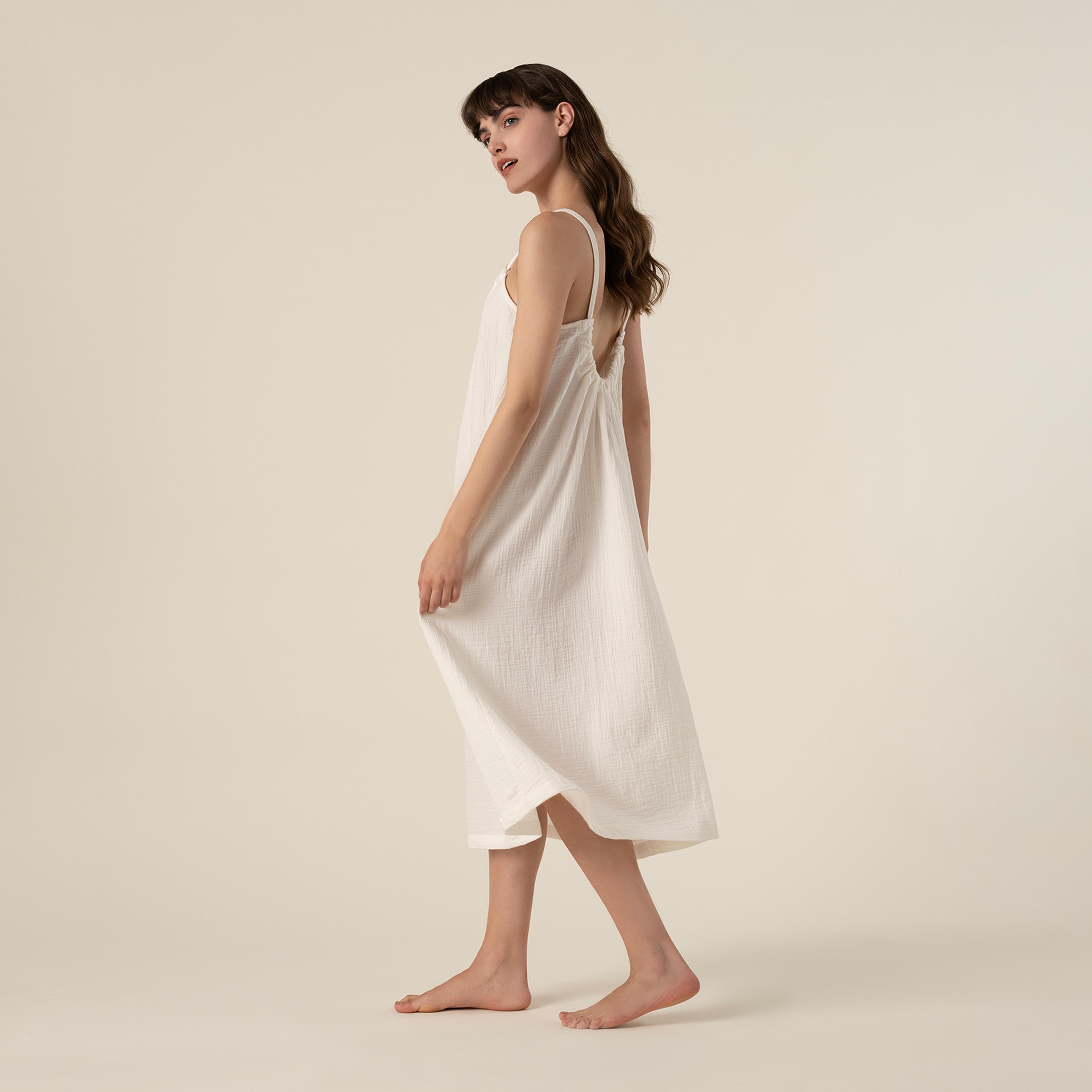 Tavas %100 Pamuk Elbise Small-medıum Beden Beyaz