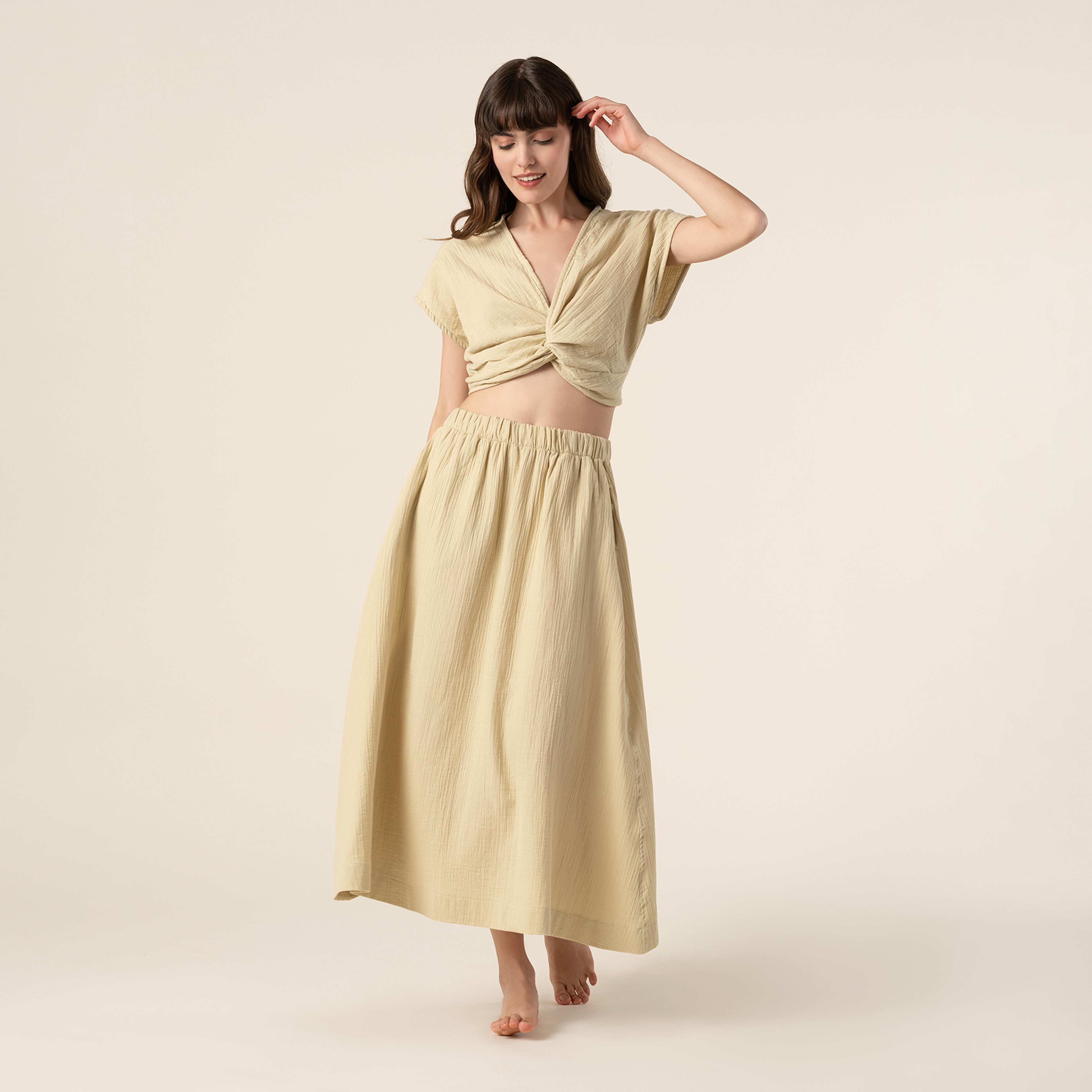 Tavas %100 Pamuk Etek Small-medıum Beden Yeşil