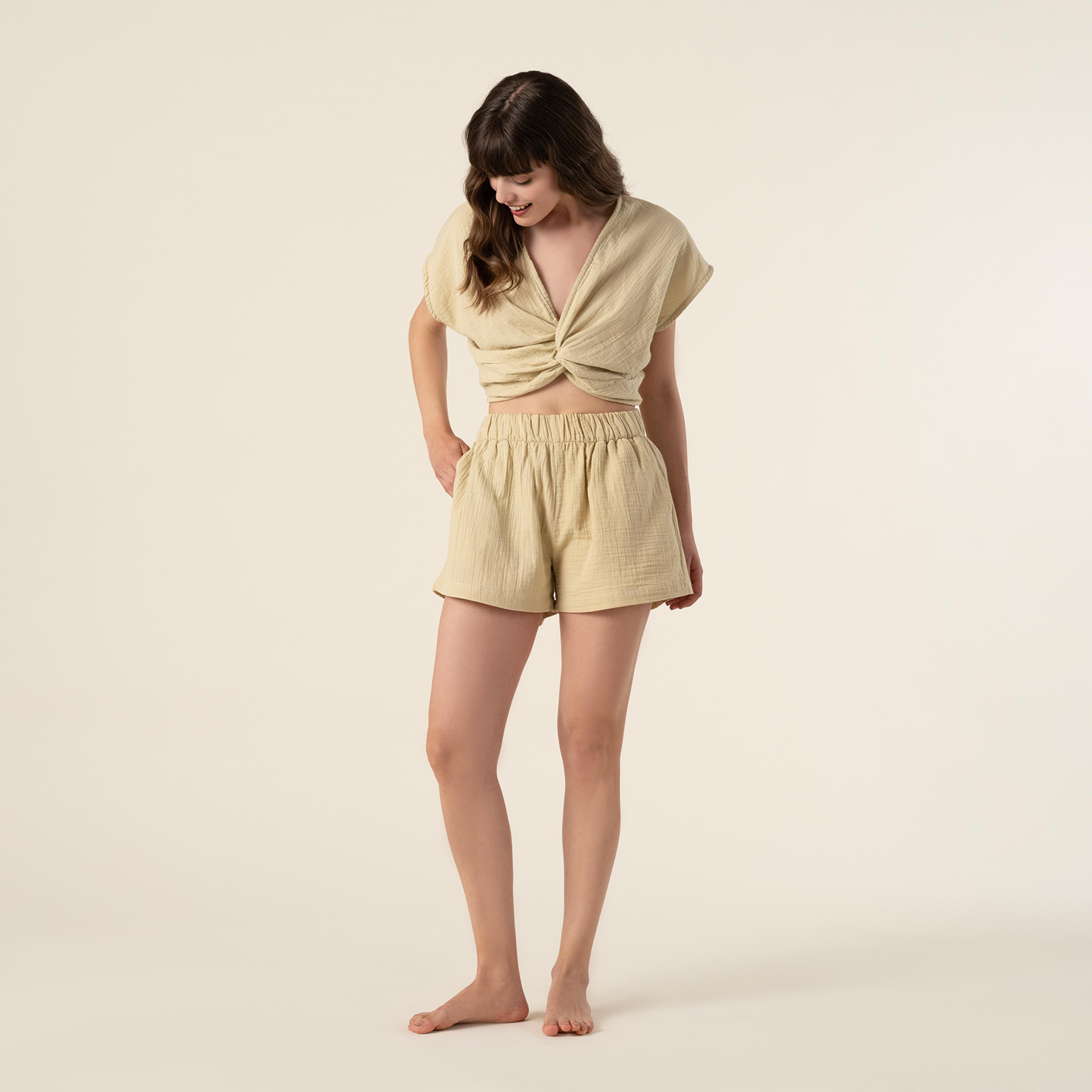 Tavas Düğümlü %100 Pamuk Tshirt Large-xlarge Beden Yeşil