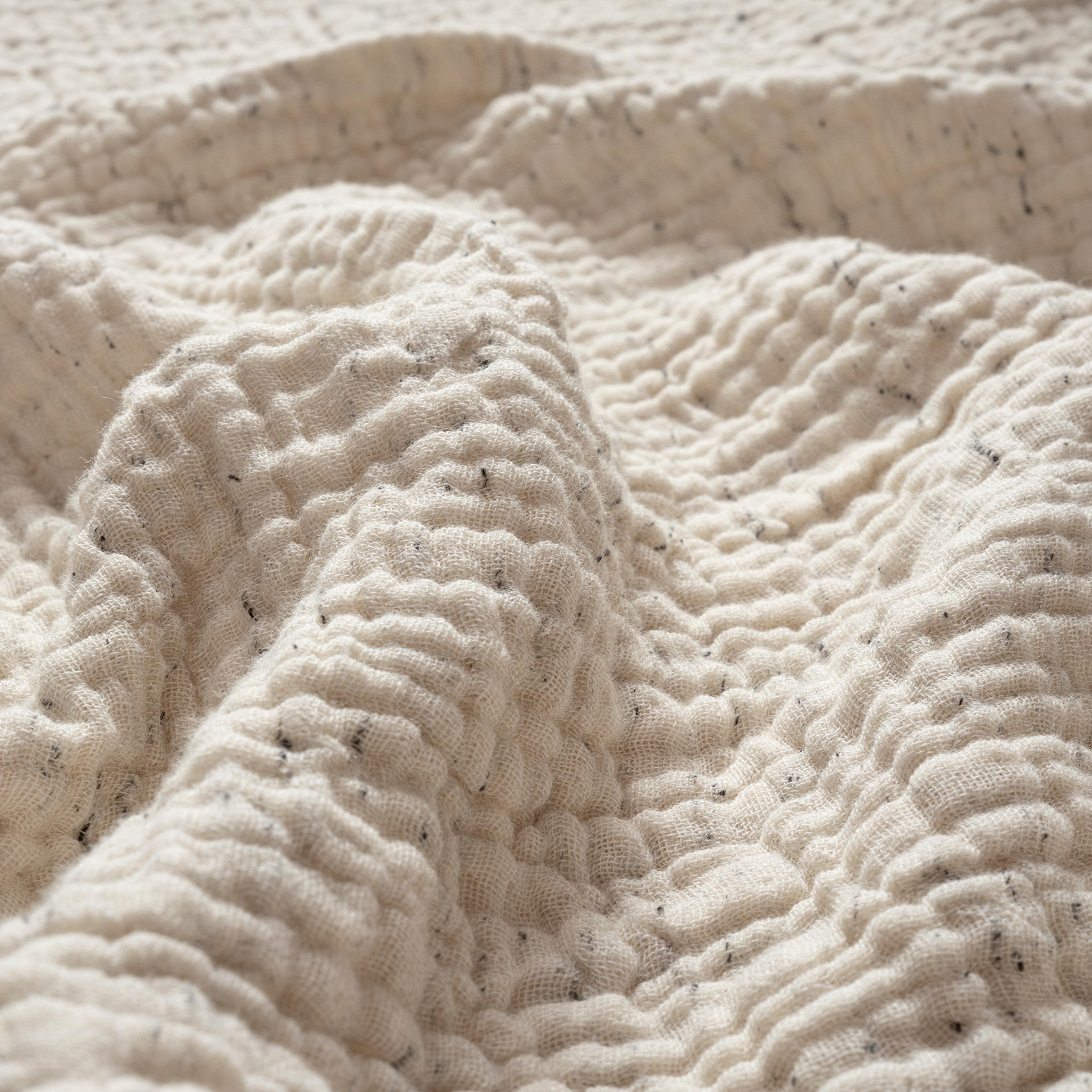 Baklan İplik Boyalı Kıng Sıze Pamuk %100 Pamuk Pike 240x220 Cm Natural