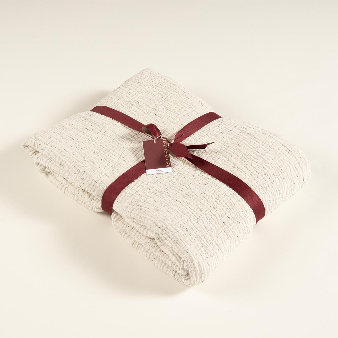 Baklan İplik Boyalı Kıng Sıze Pamuk %100 Pamuk Pike 240x220 Cm Natural