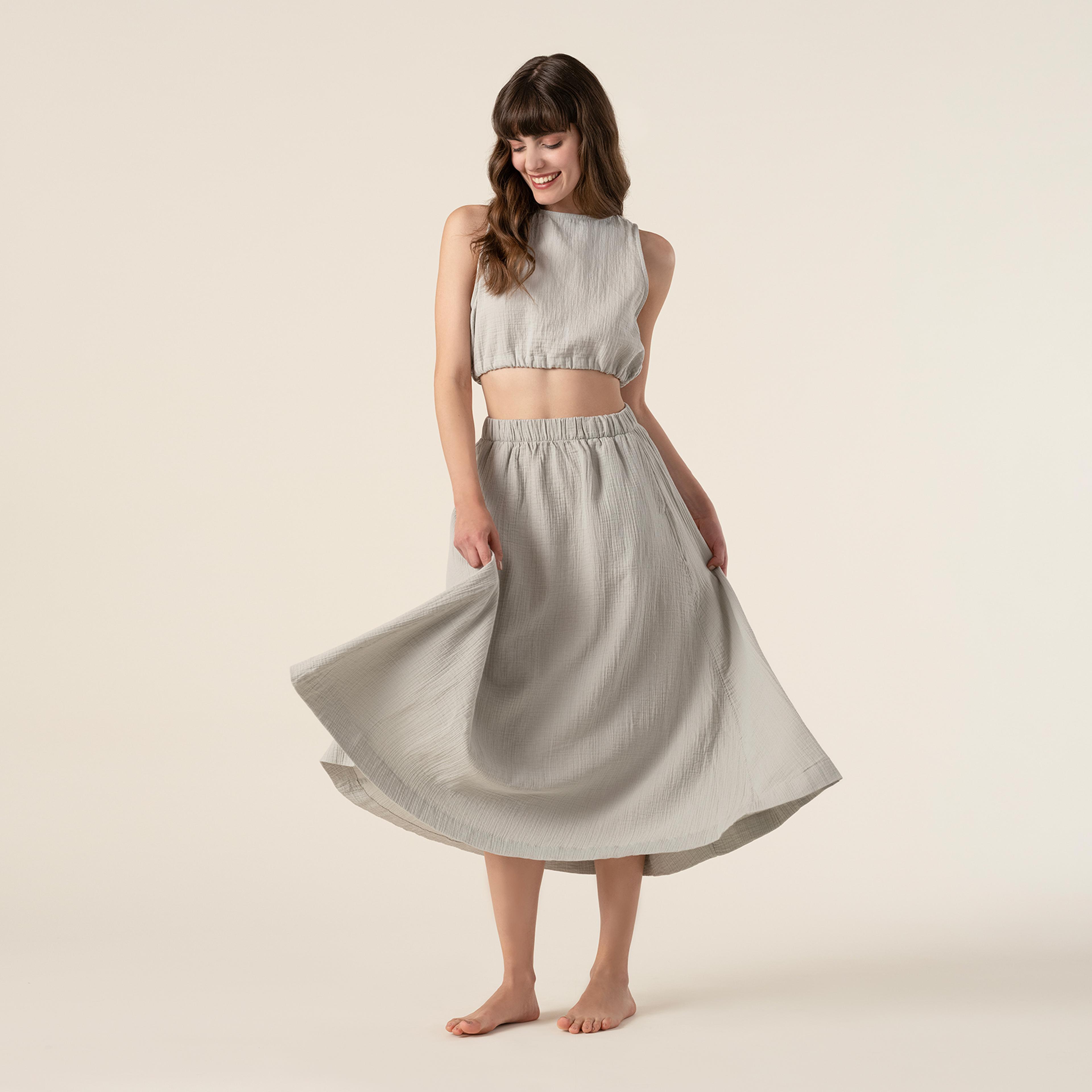 Tavas Sırt Detaylı %100 Pamuk Tshirt Large-xlarge Beden Açık Gri