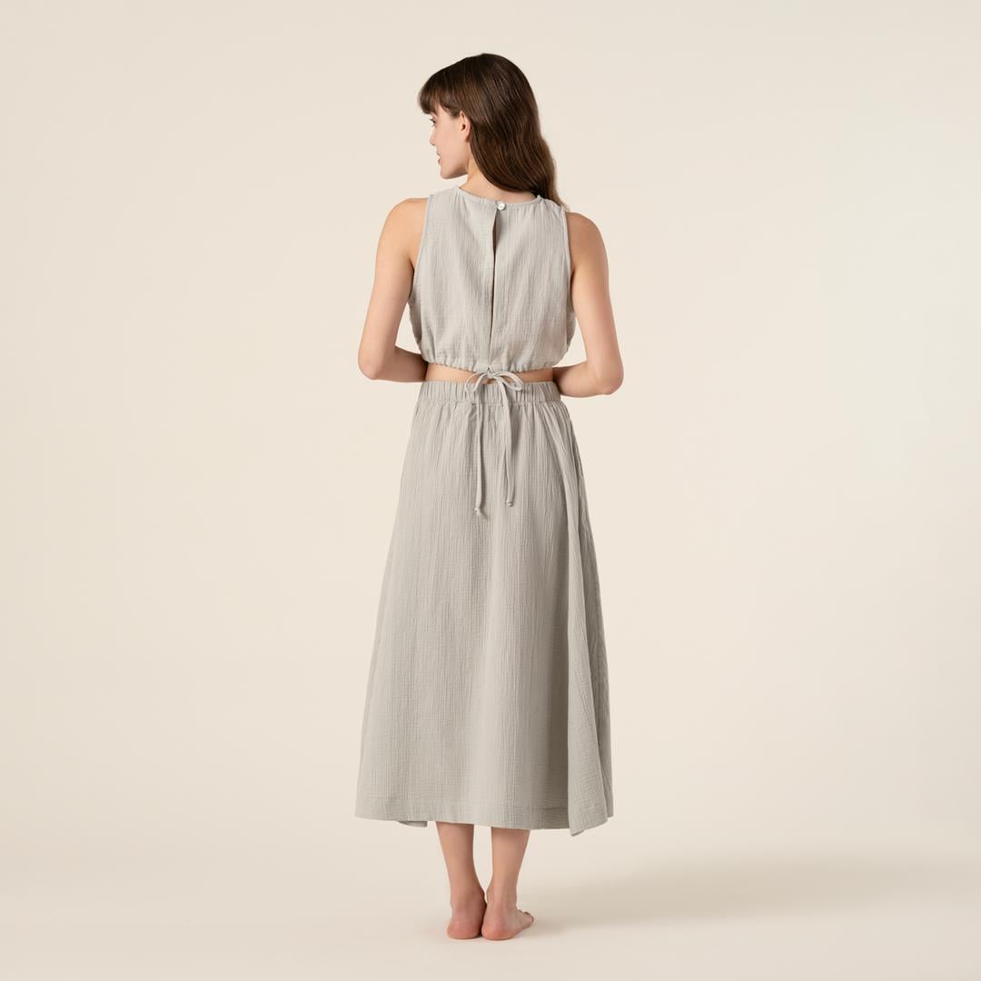 Tavas Sırt Detaylı %100 Pamuk Tshirt Large-xlarge Beden Açık Gri