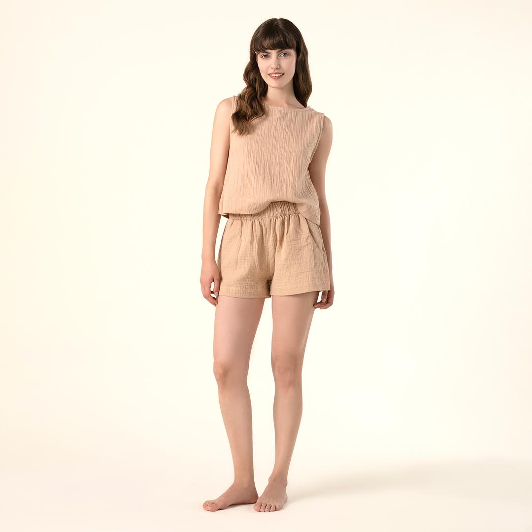 Tavas %100 Pamuk Şort Large-xlarge Beden Somon