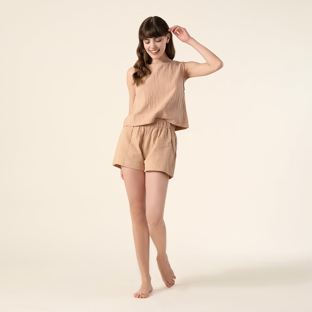 Tavas %100 Pamuk Tshirt Small-medıum Beden Somon