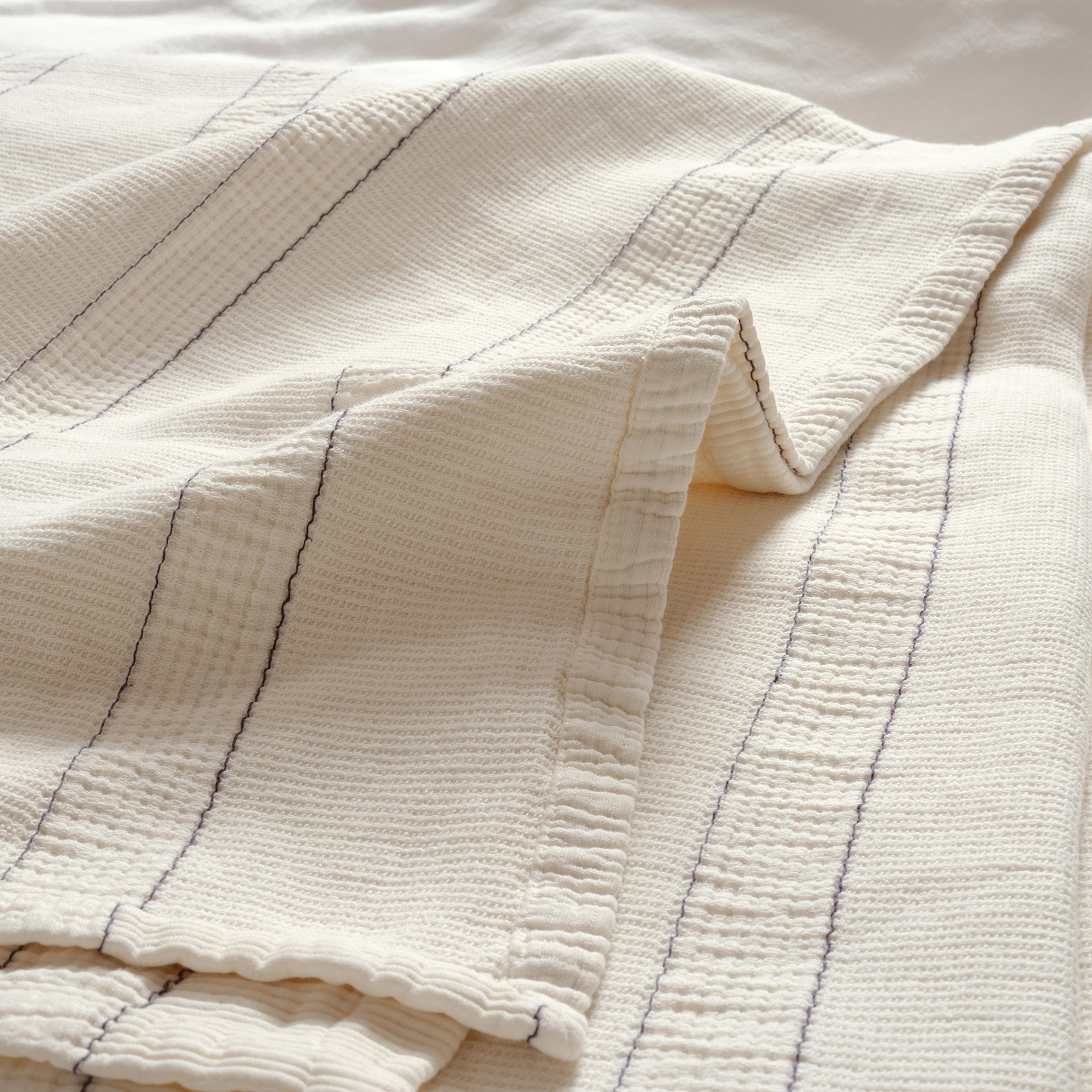 Faro İplik Boyalı Saçaklı Çift Kişilik Pamuk %100 Pamuk Pike 200x220 Cm Renkli