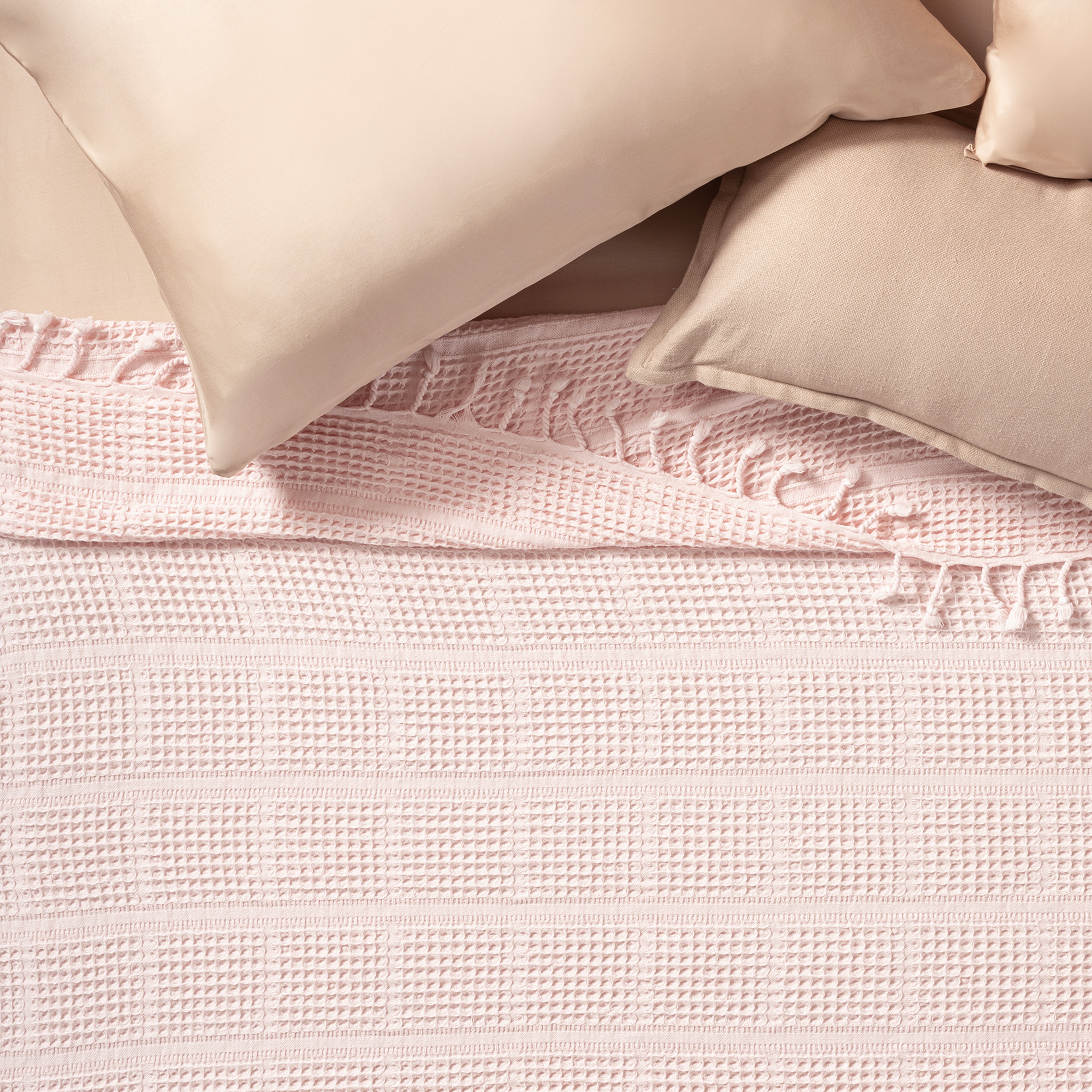 Solıd Pembe Tek Kişilik Tencel - Cotton Pike
