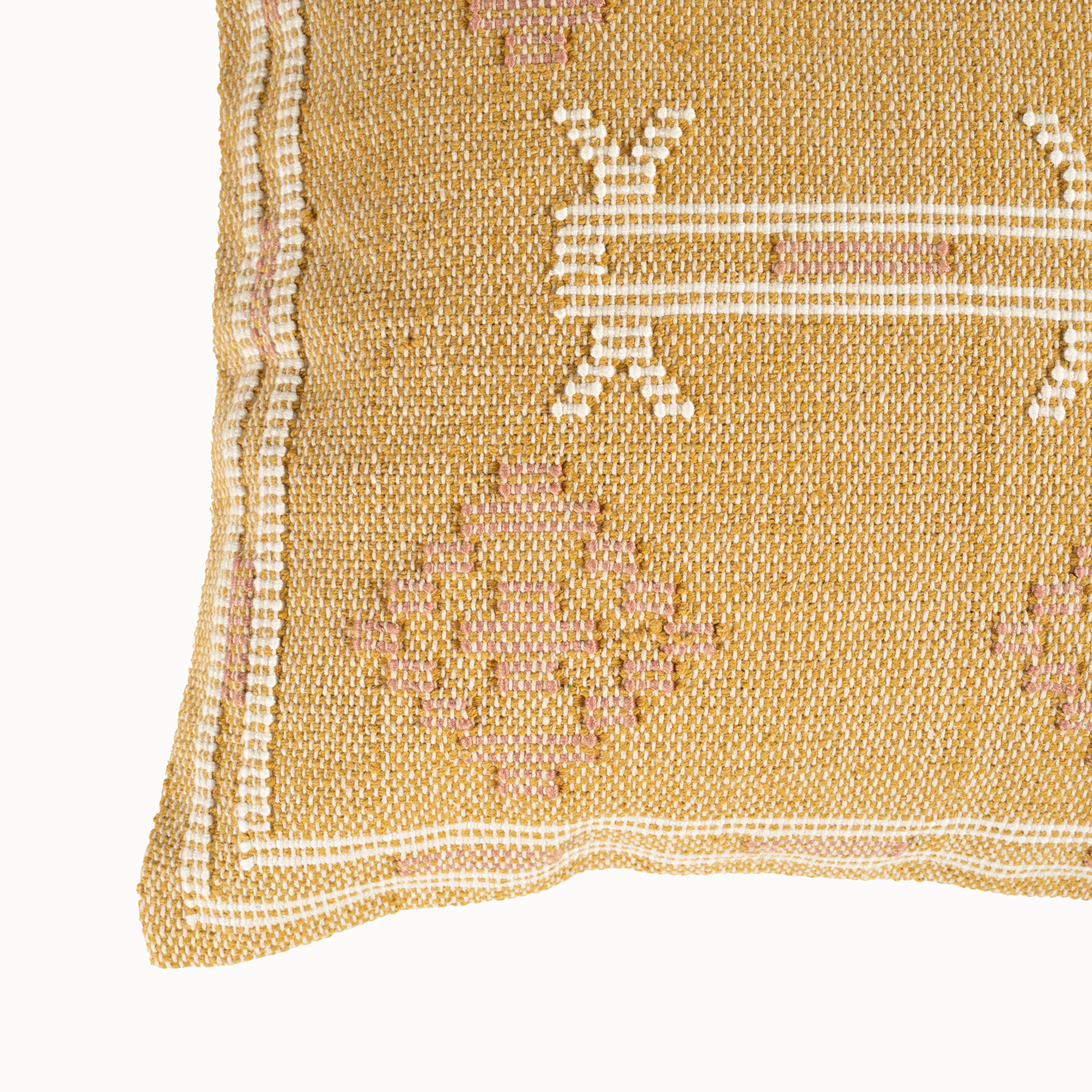 Jaıpur Pamuk Dolgulu Kırlent 50x50 Cm Sarı