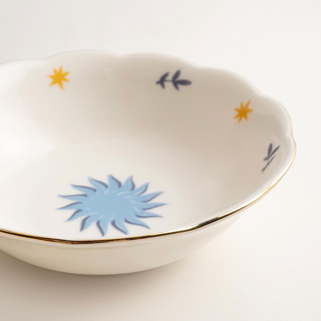 Emet Porselen Kase 16x16x5.1 Cm Mavi