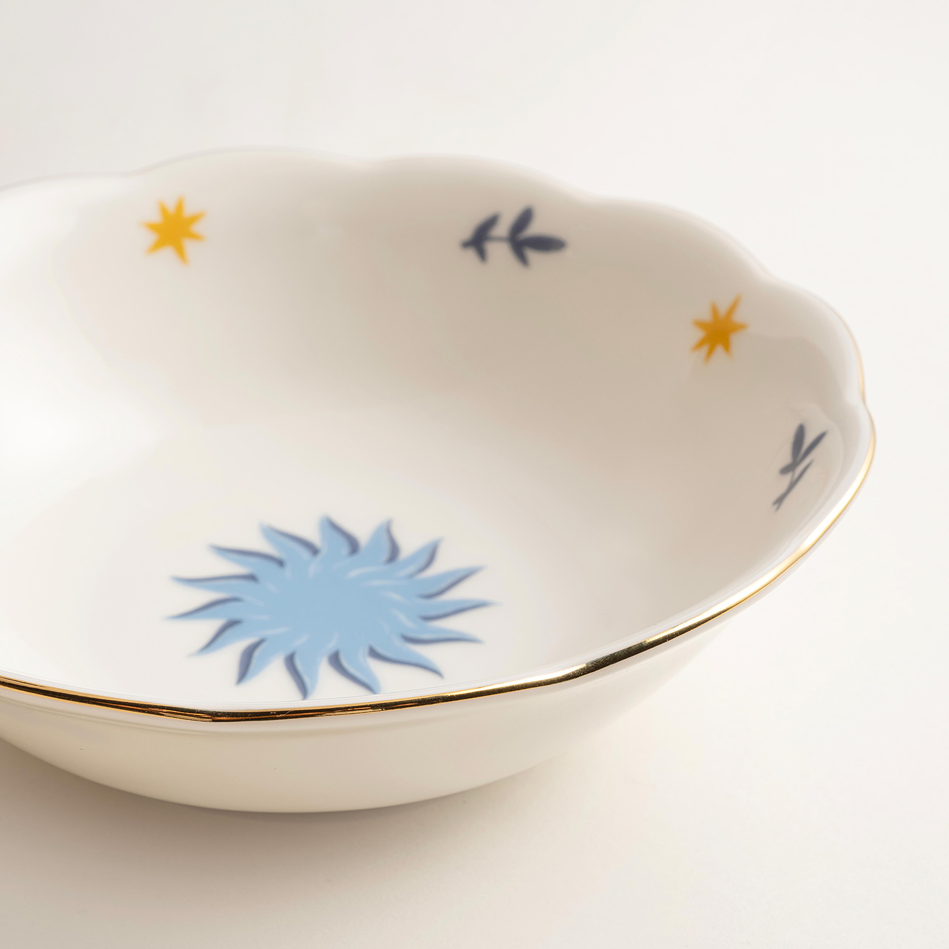 Emet Porselen Kase 16x16x5.1 Cm Mavi