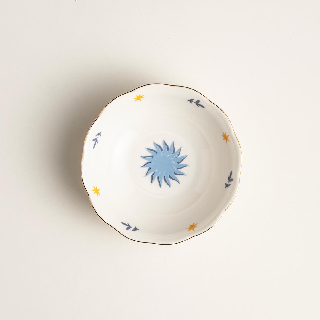 Emet Porselen Kase 16x16x5.1 Cm Mavi