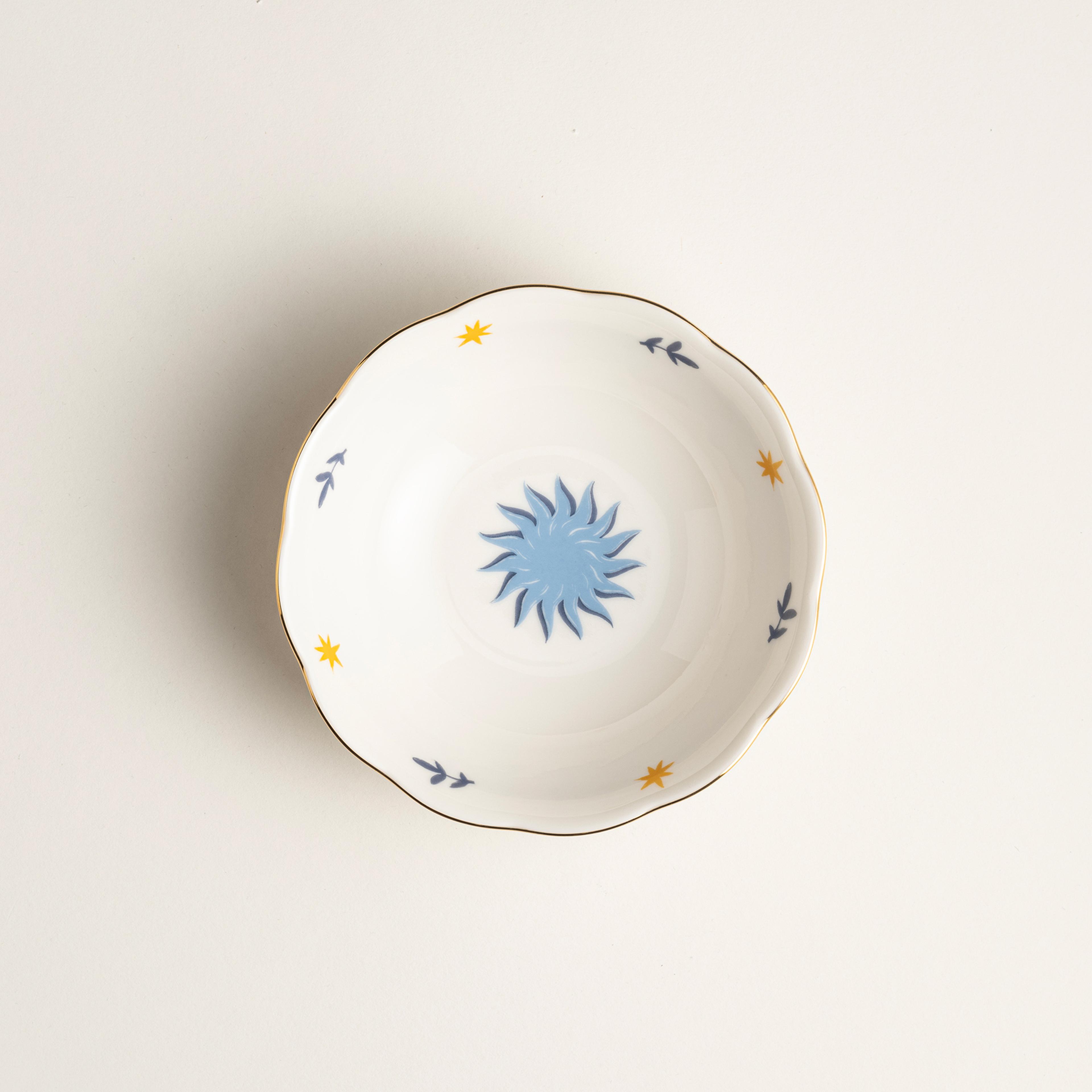 Emet Porselen Kase 16x16x5.1 Cm Mavi