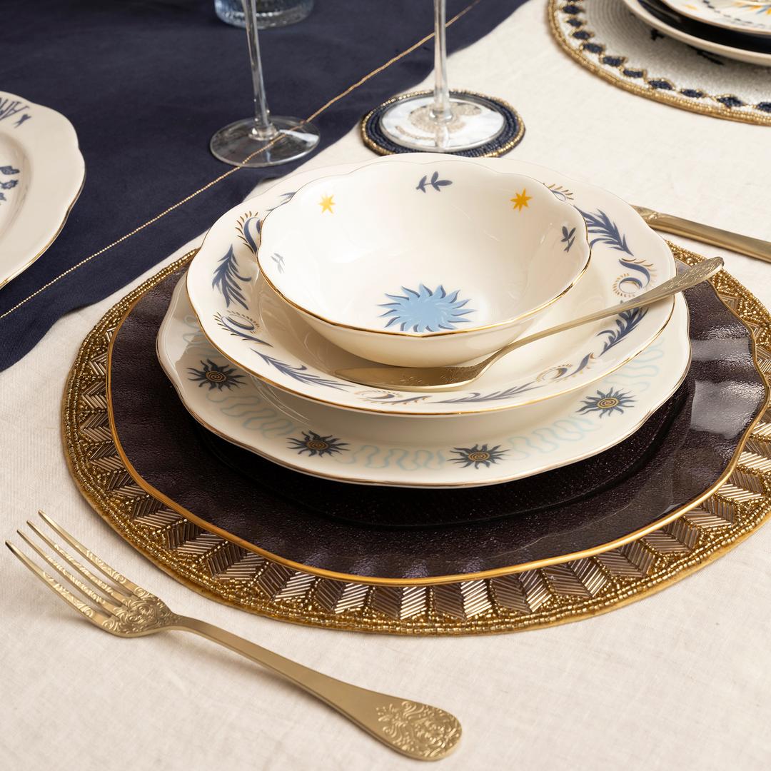 Emet Porselen Kase 16x16x5.1 Cm Mavi