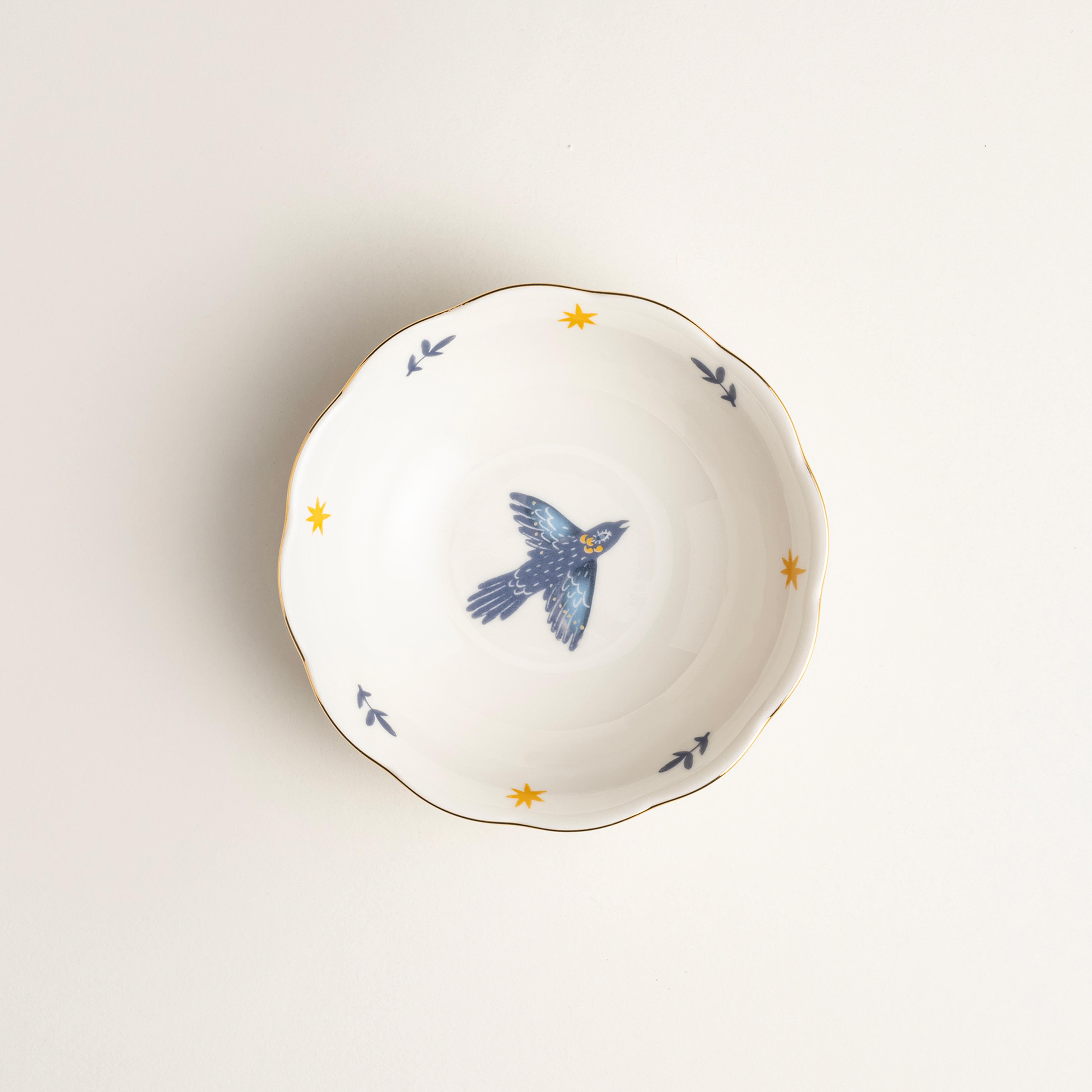 Emet Porselen Kase 16x16x5.1 Cm Lacivert