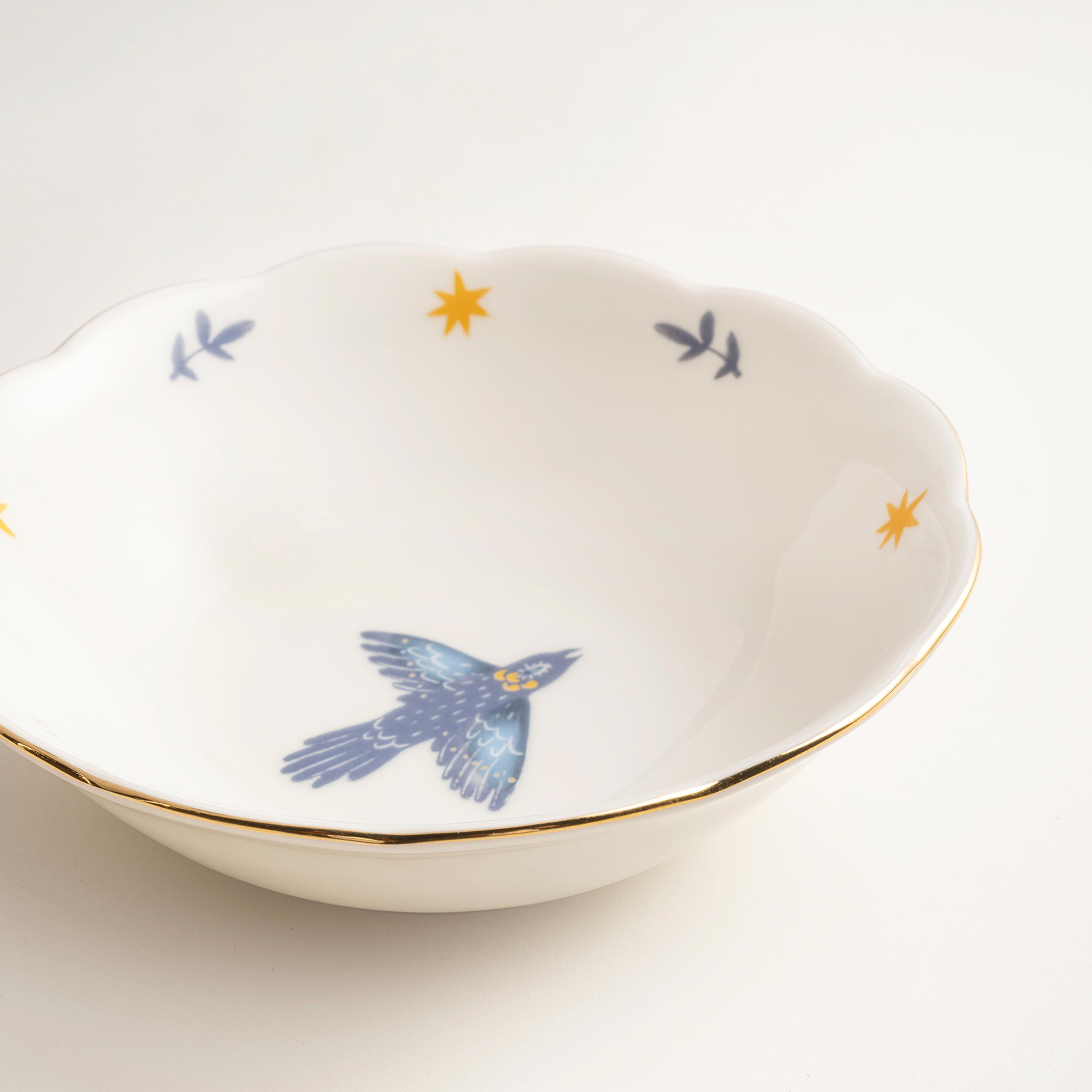 Emet Porselen Kase 16x16x5.1 Cm Lacivert