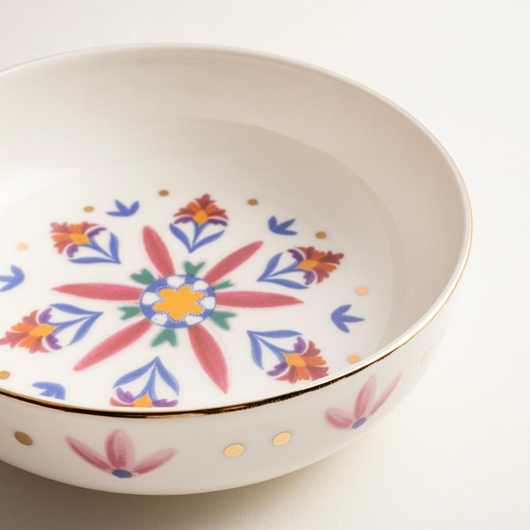 Gediz Porselen Kase 15 Cm Renkli