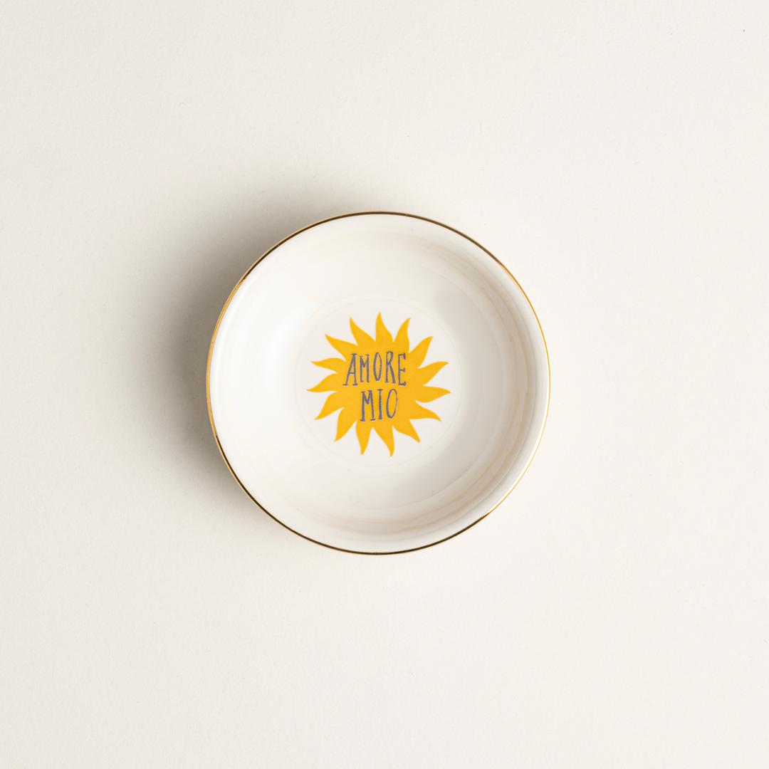 Emet Porselen Kase 11x11x2.9 Cm Sarı