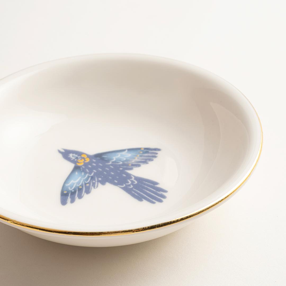 Emet Porselen Kase 11x11x2.9 Cm Lacivert