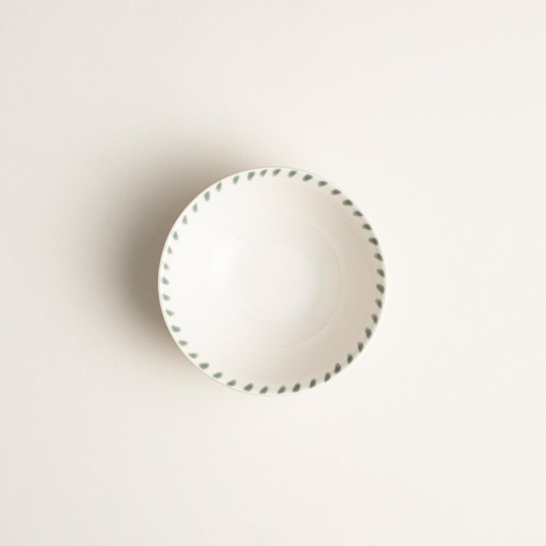 Emet Porselen Kase 14x14x4.9 Cm Yeşil