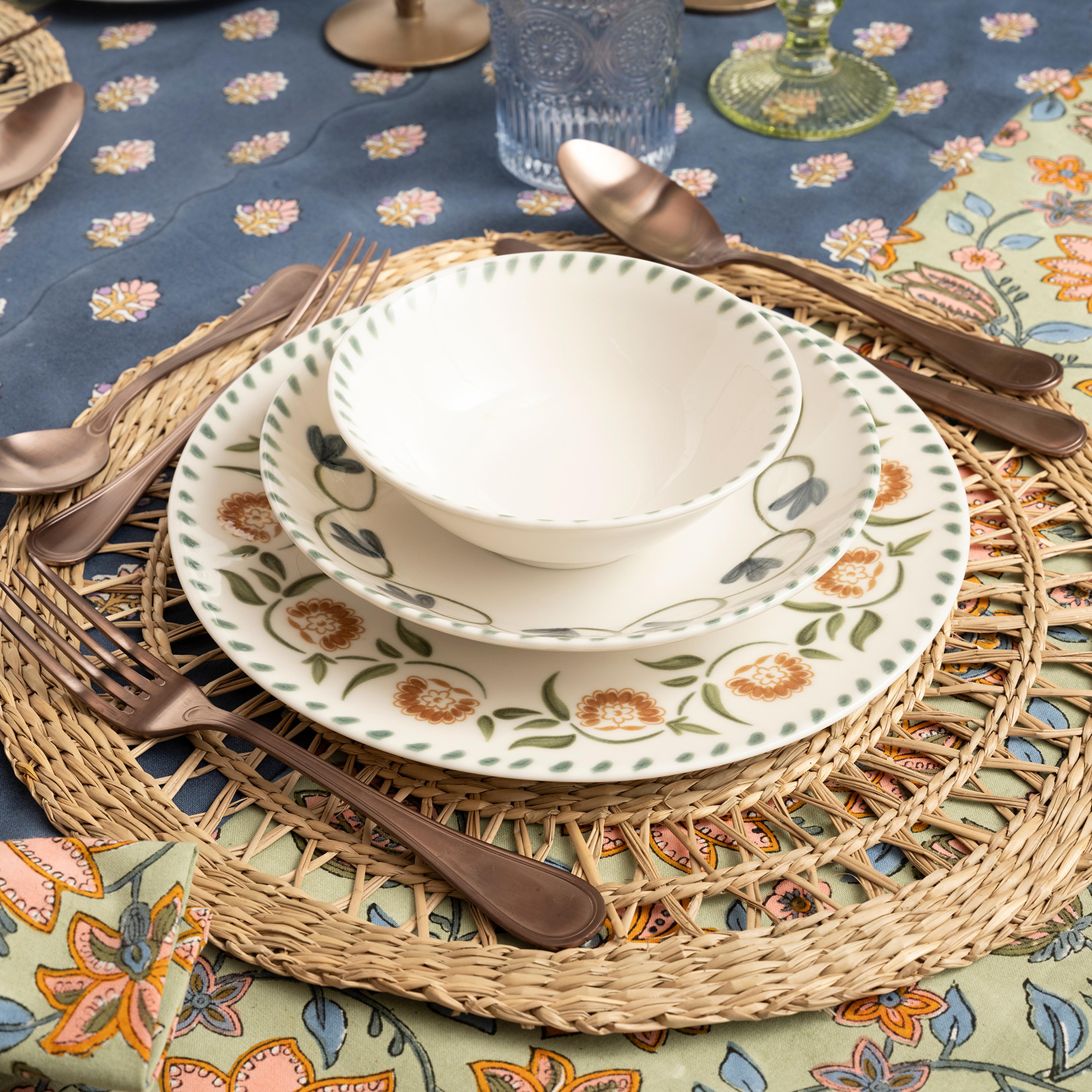 Emet Porselen Kase 14x14x4.9 Cm Yeşil