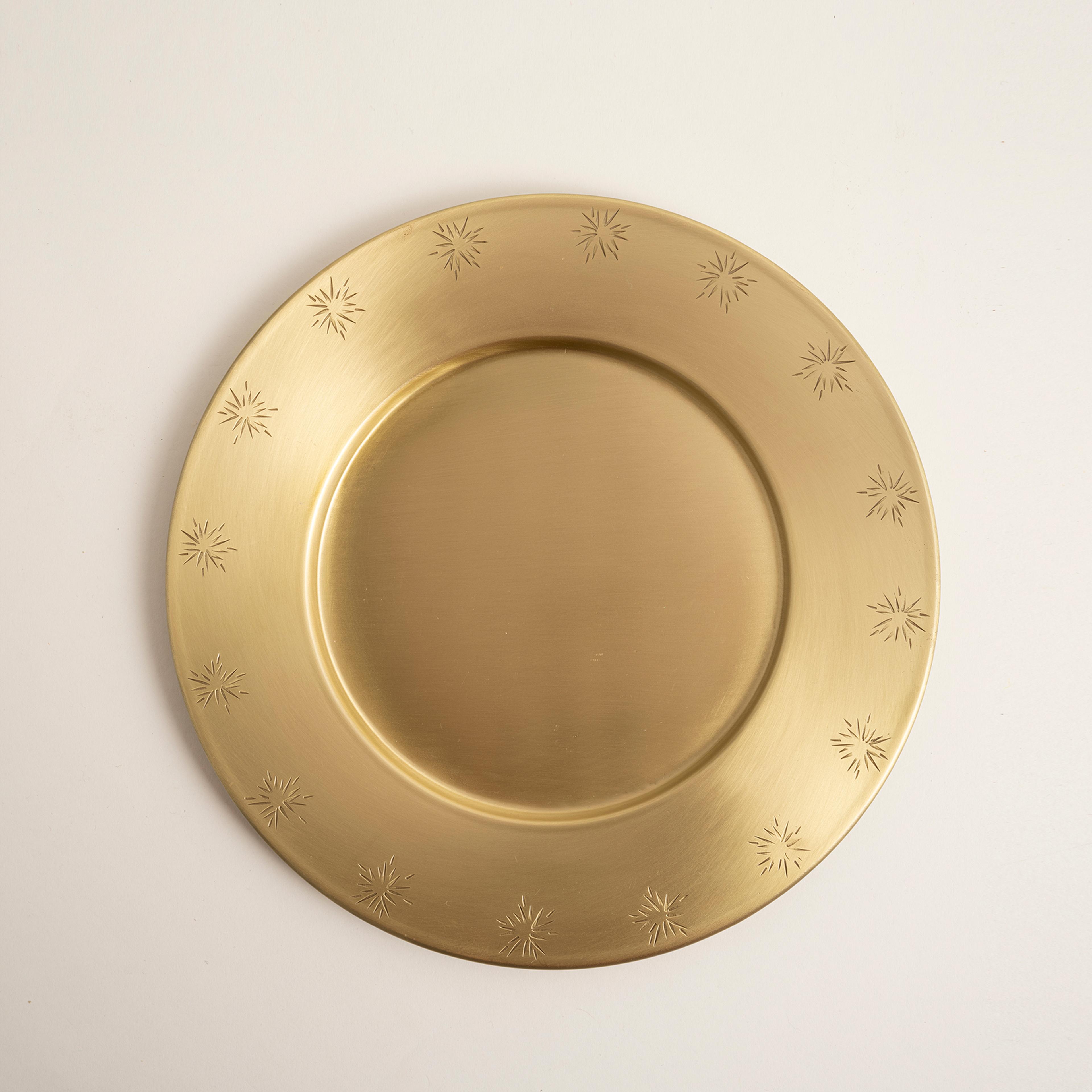 Emirgan Pirinç Supla 32x25 Cm Gold