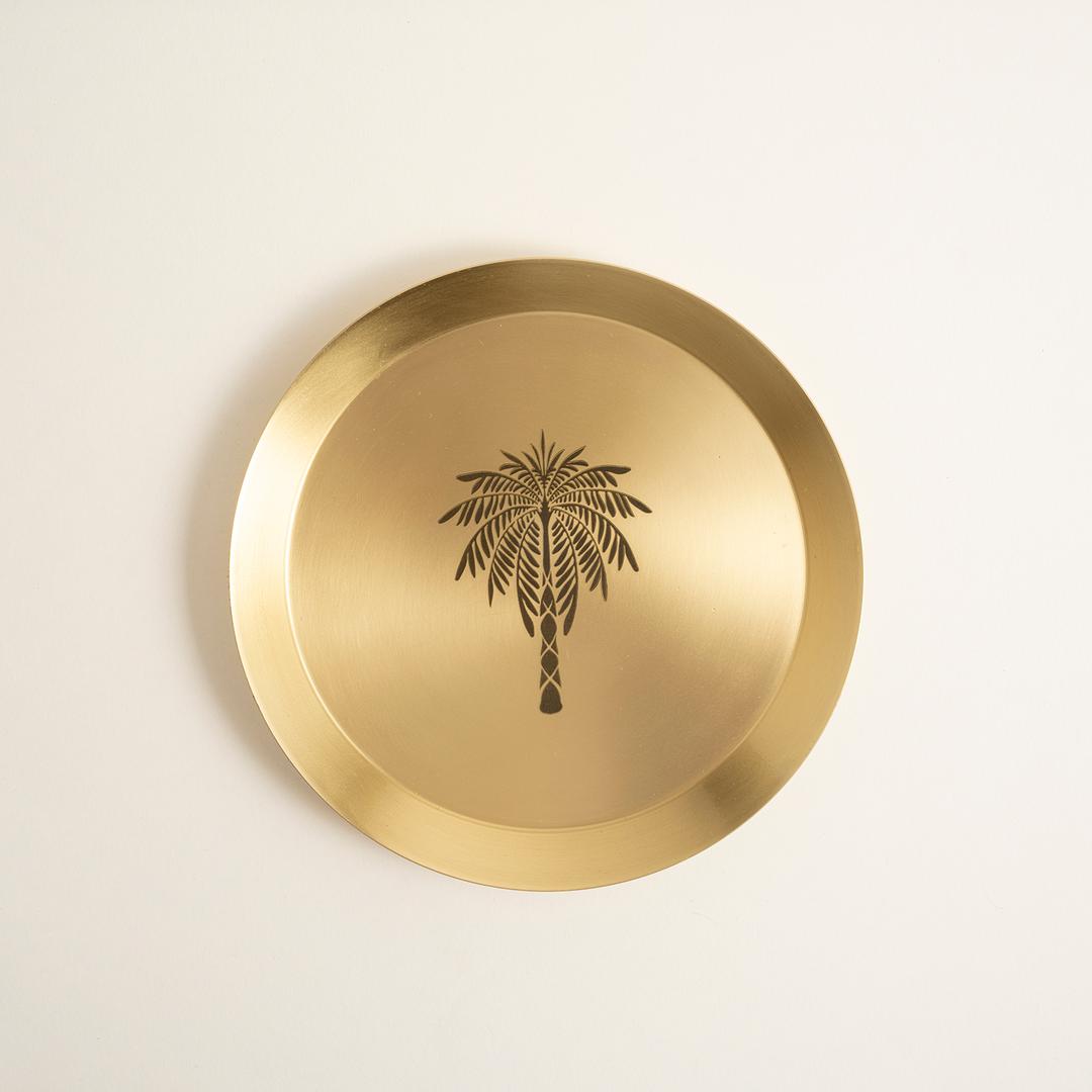 Emirgan Pirinç Tabak 18 Cm Gold