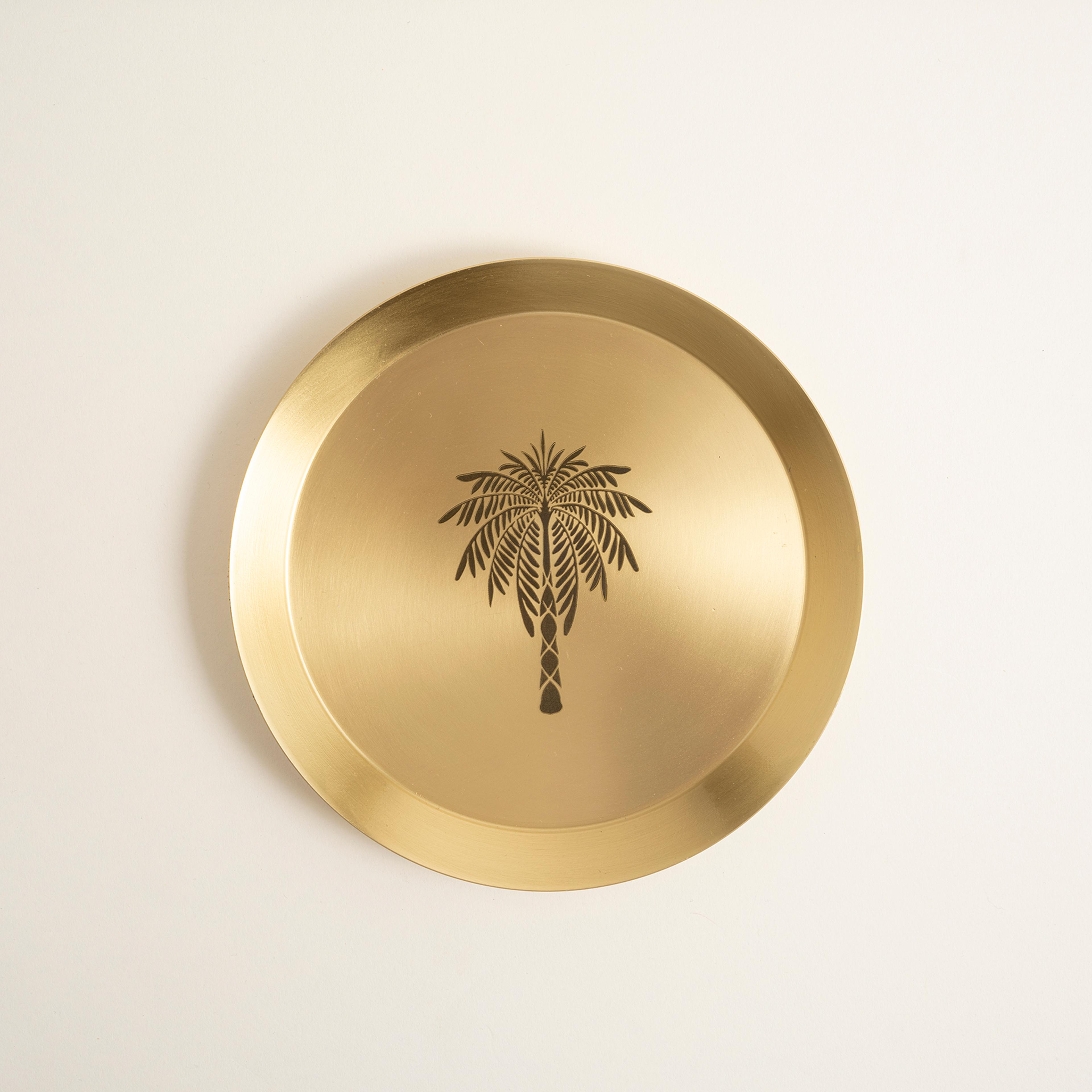 Emirgan Pirinç Tabak 18 Cm Gold