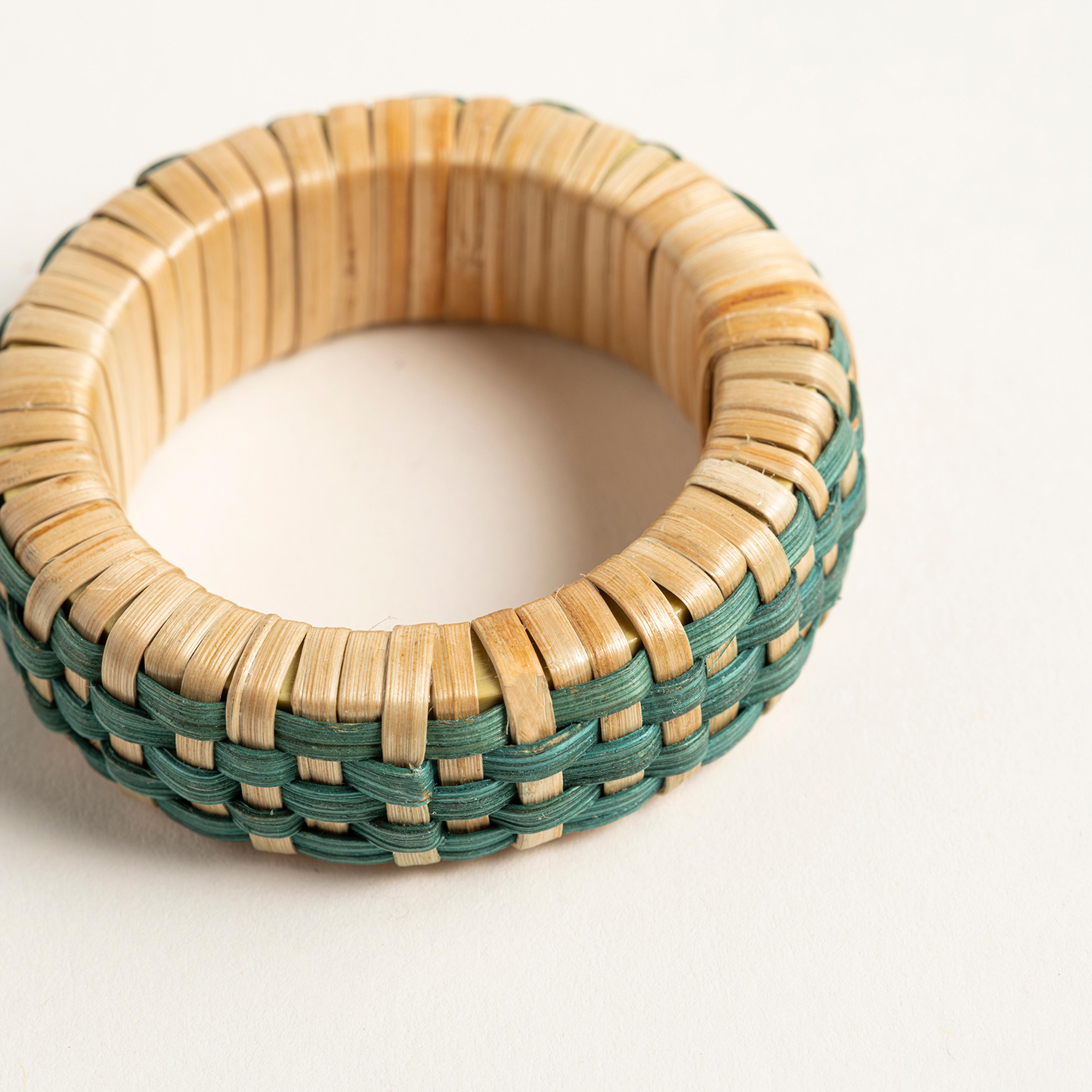 Lotus Bambu Peçete Halkası 5.5x5.5x2 Cm Yeşil