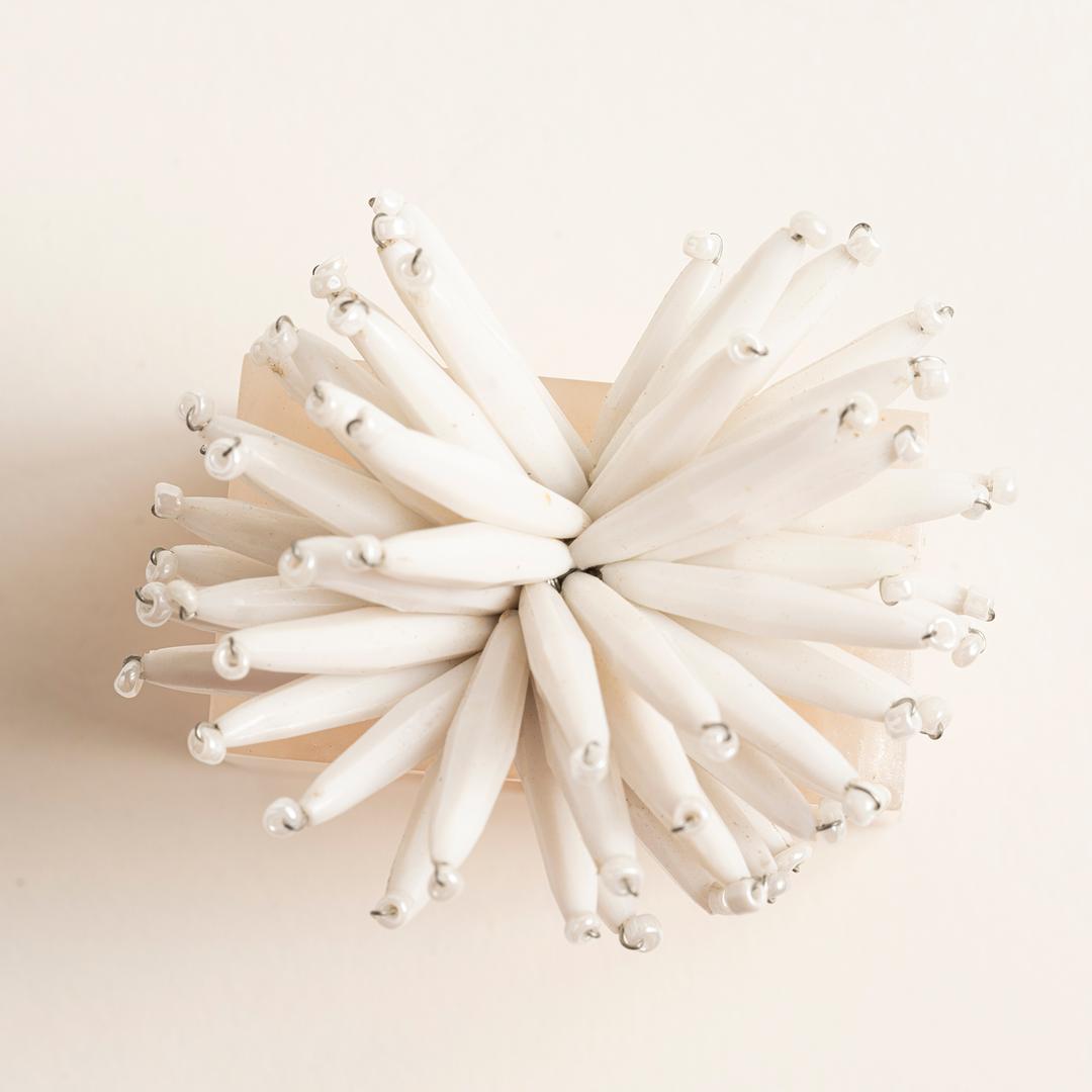 Khanpur Reçine - Akrilik Peçete Halkası 5x2.25x8 Cm Beyaz