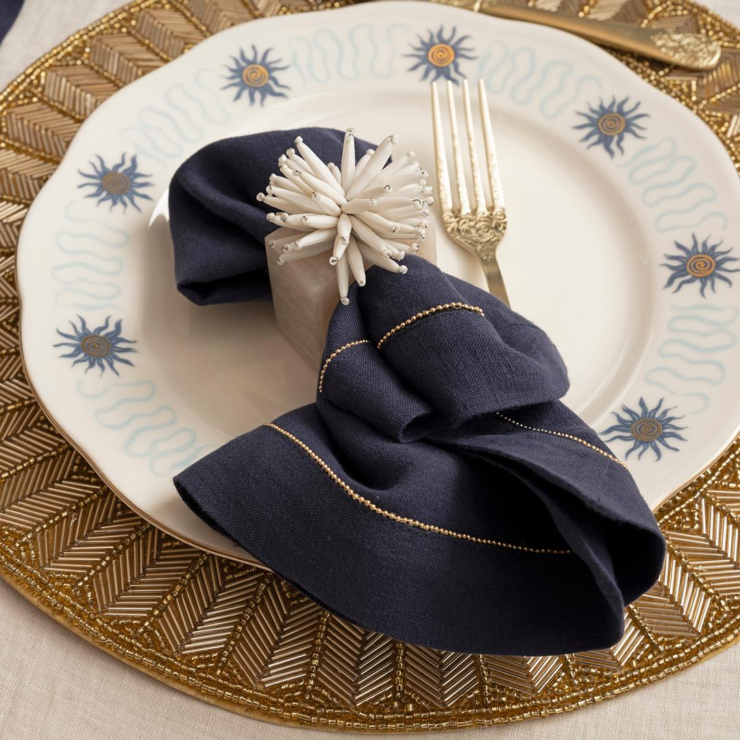 Khanpur Reçine - Akrilik Peçete Halkası 5x2.25x8 Cm Beyaz