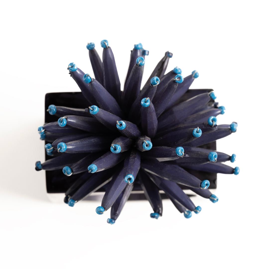 Khanpur Reçine - Akrilik Peçete Halkası 5x2.25x8 Cm Mavi