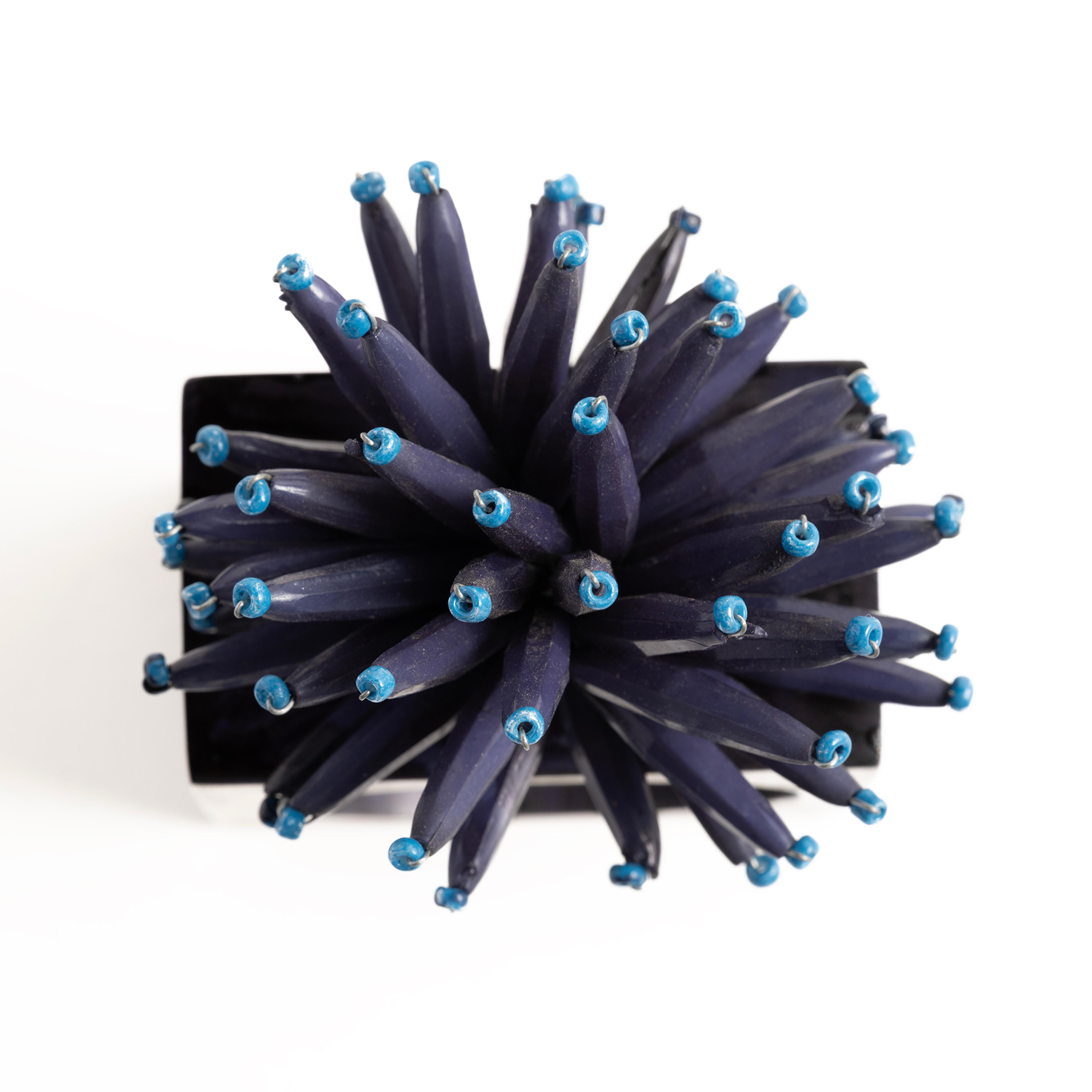 Khanpur Reçine - Akrilik Peçete Halkası 5x2.25x8 Cm Mavi