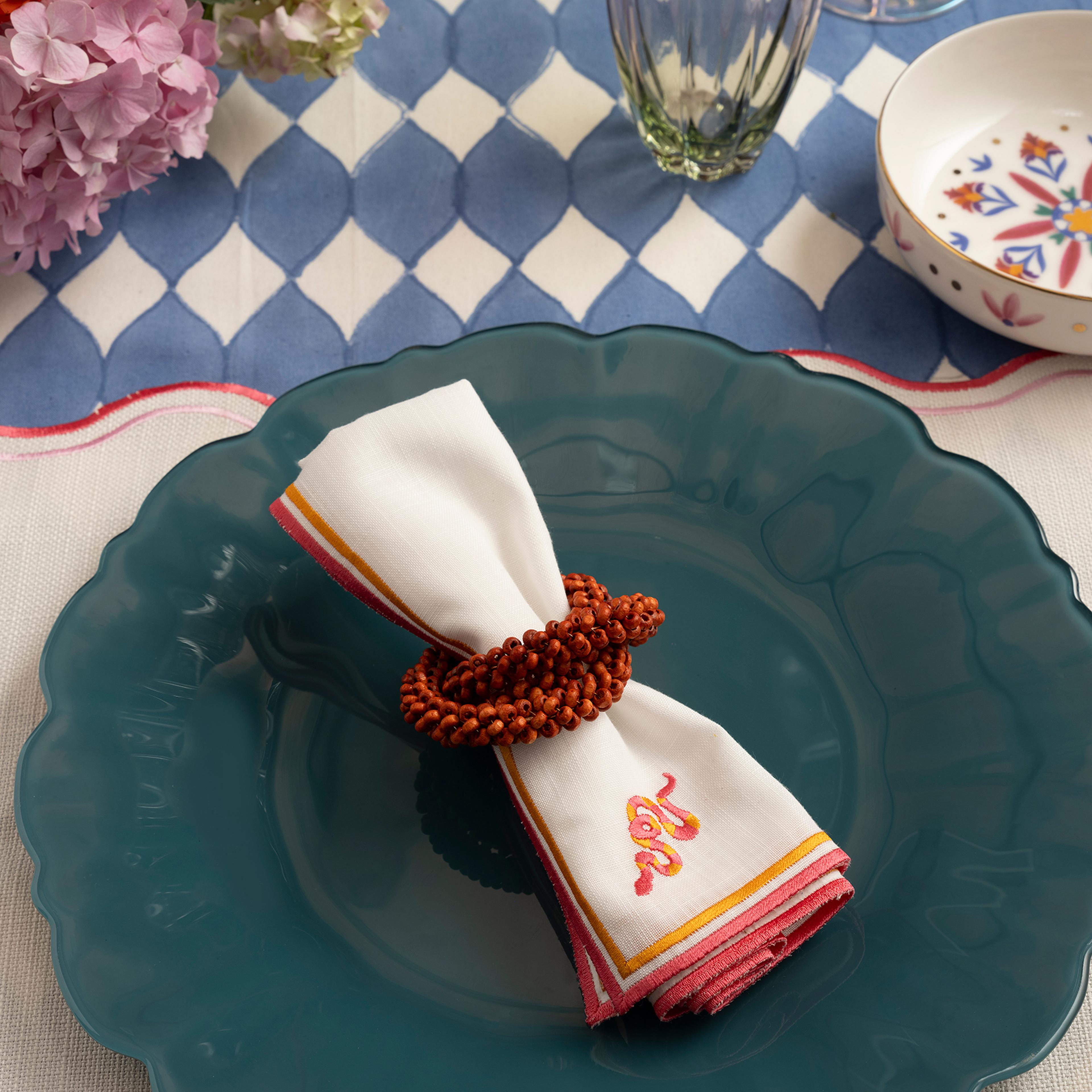 Balat Cam Pasta Tabağı 21x21x2 Cm Yeşil