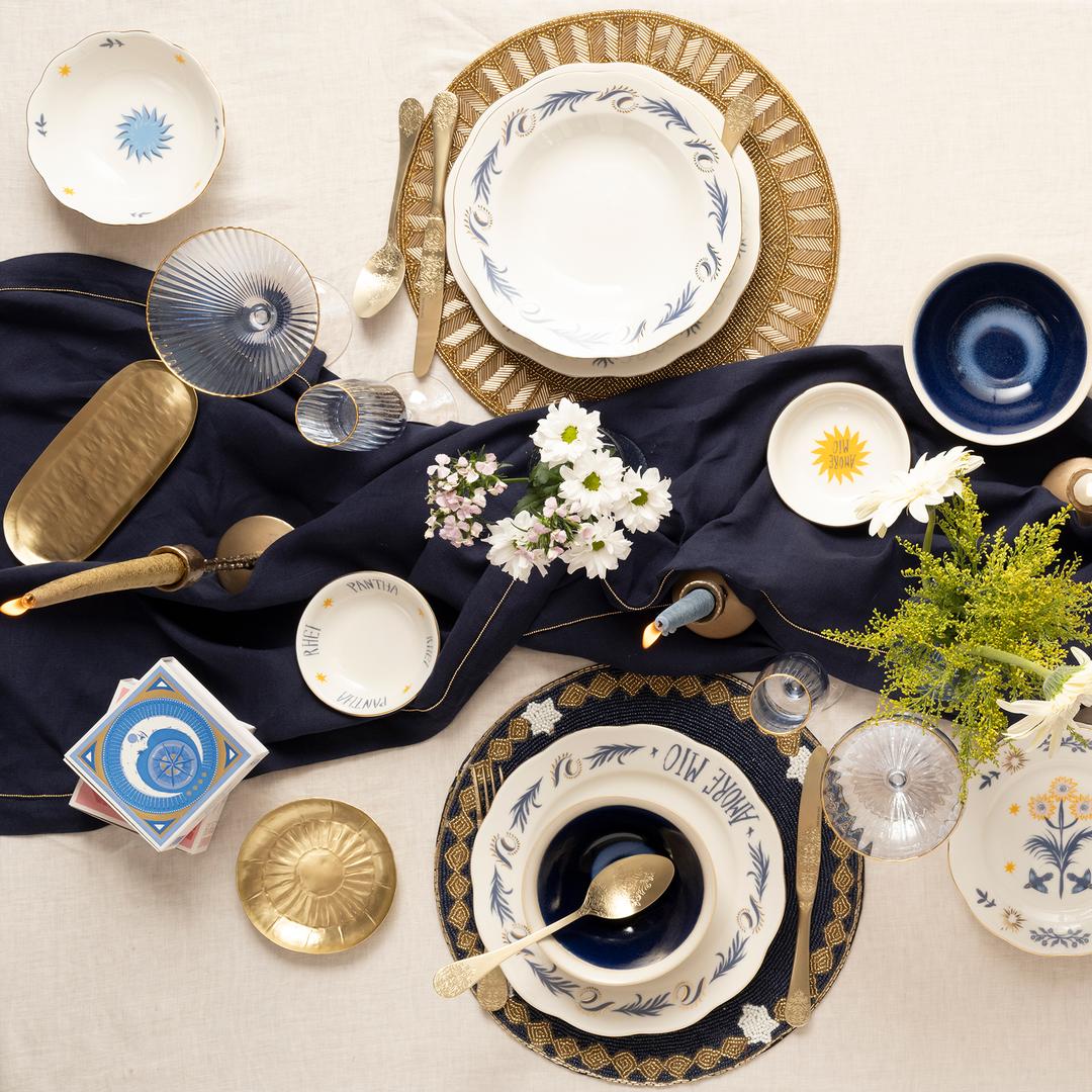 Leırıa Stoneware Çukur Tabak 20 Cm Mavi