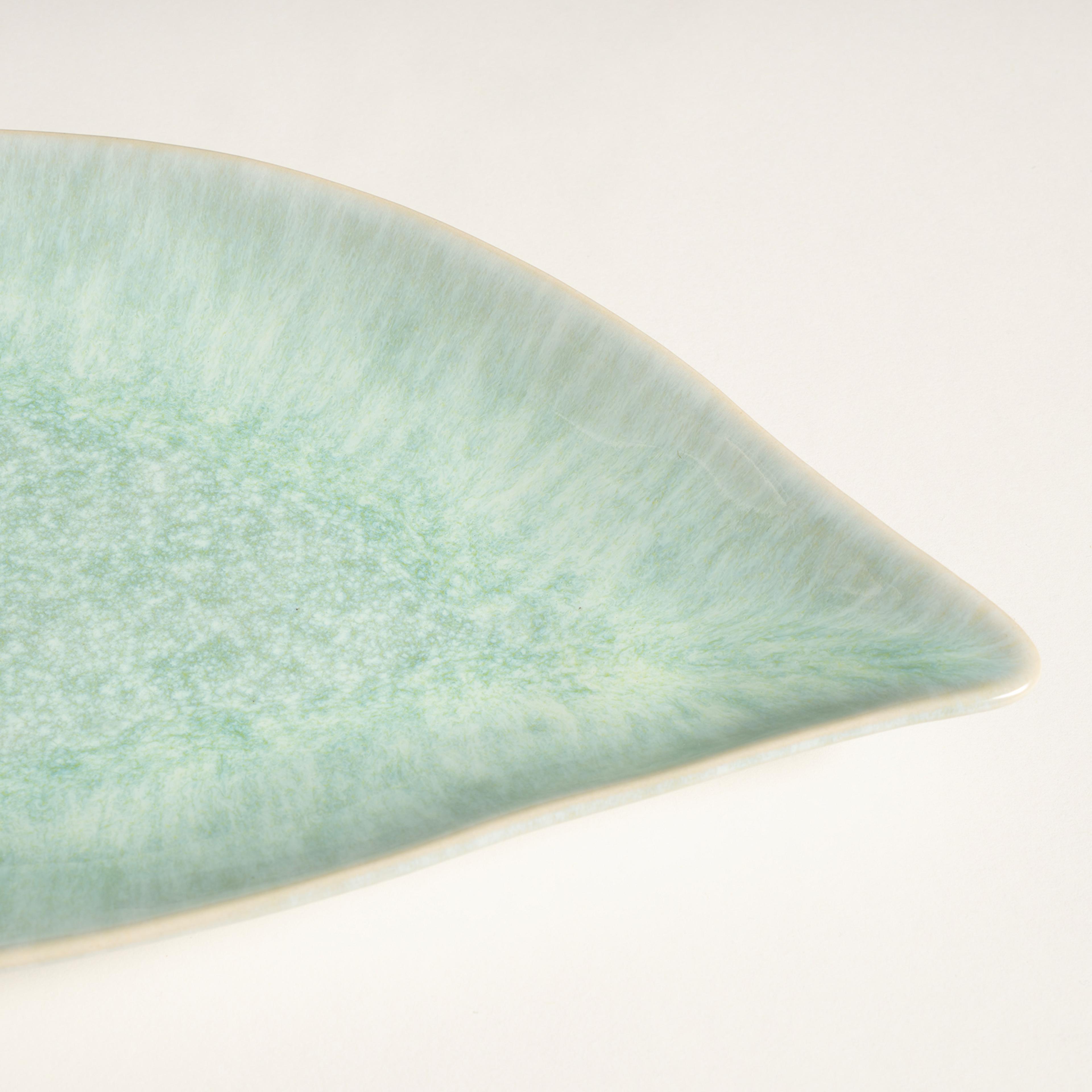 Fonte Stoneware Servis Tabağı 30.5x18.4x3.5 Cm Yeşil