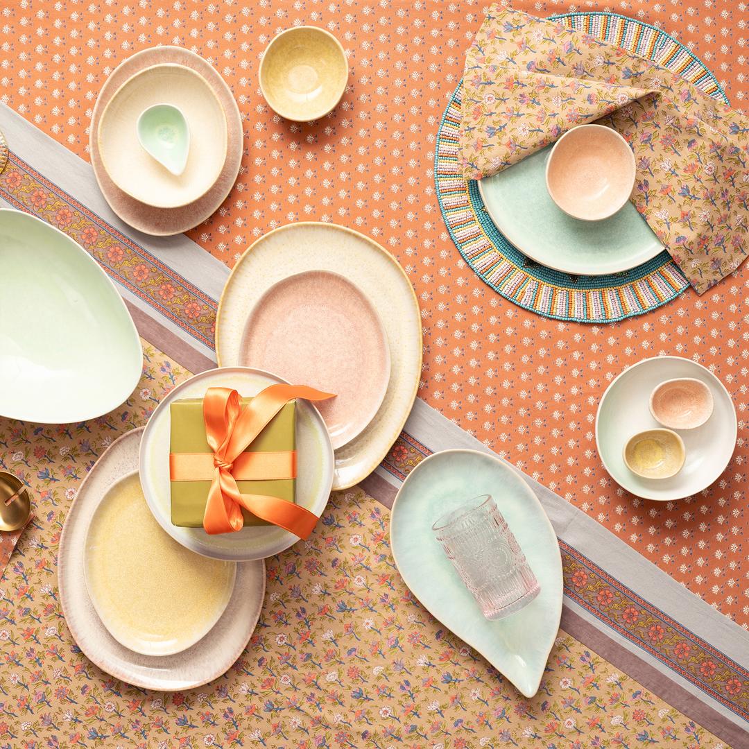 Fonte Stoneware Servis Tabağı 30.5x18.4x3.5 Cm Yeşil