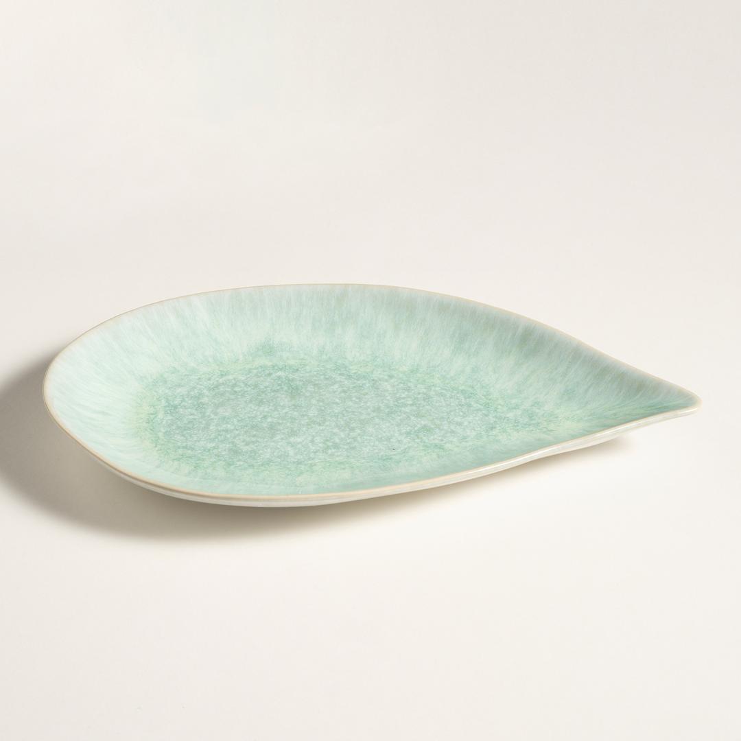 Fonte Stoneware Servis Tabağı 30.5x18.4x3.5 Cm Yeşil